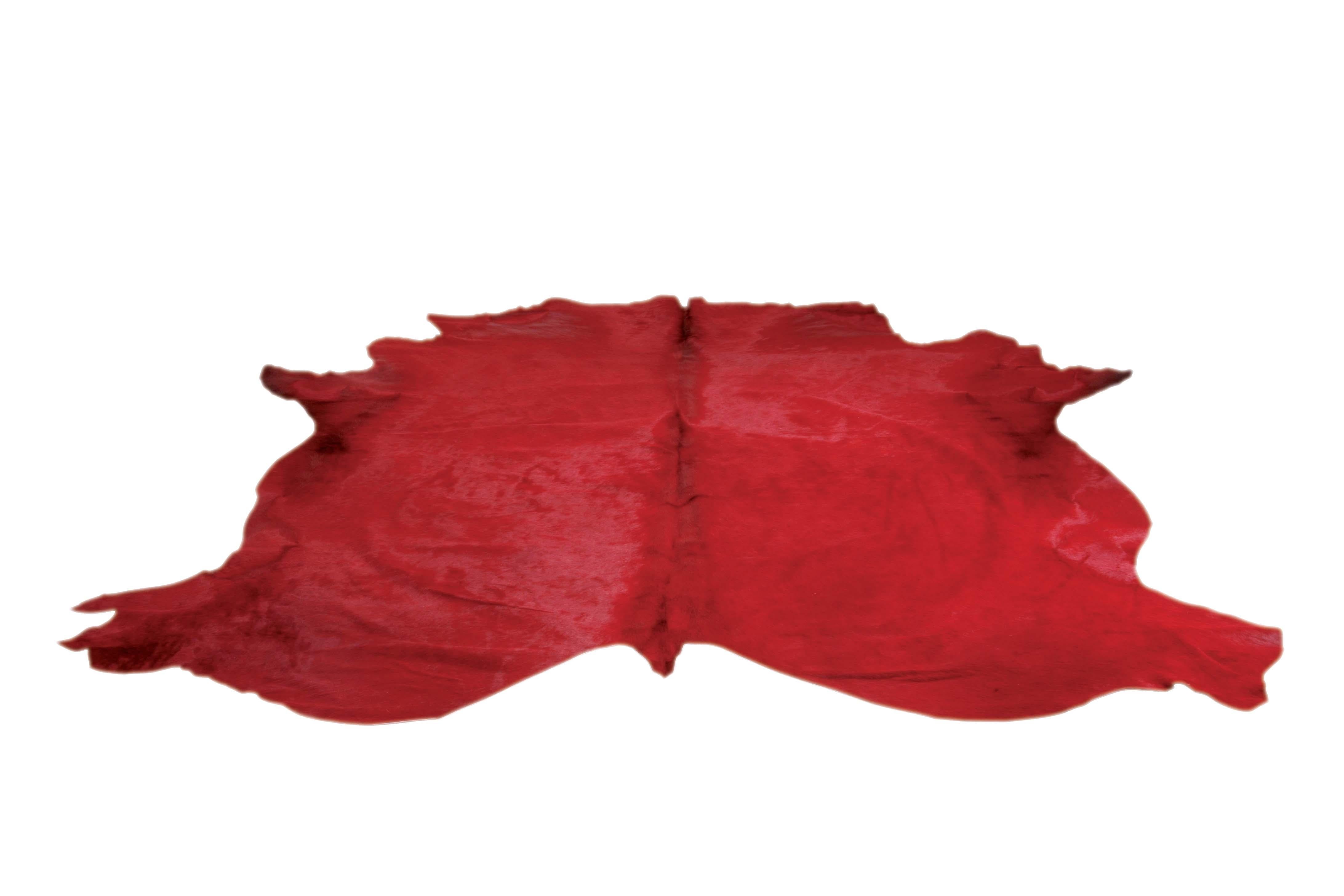 Country Large European Genuine Real Red Cowhide Rug For Sale