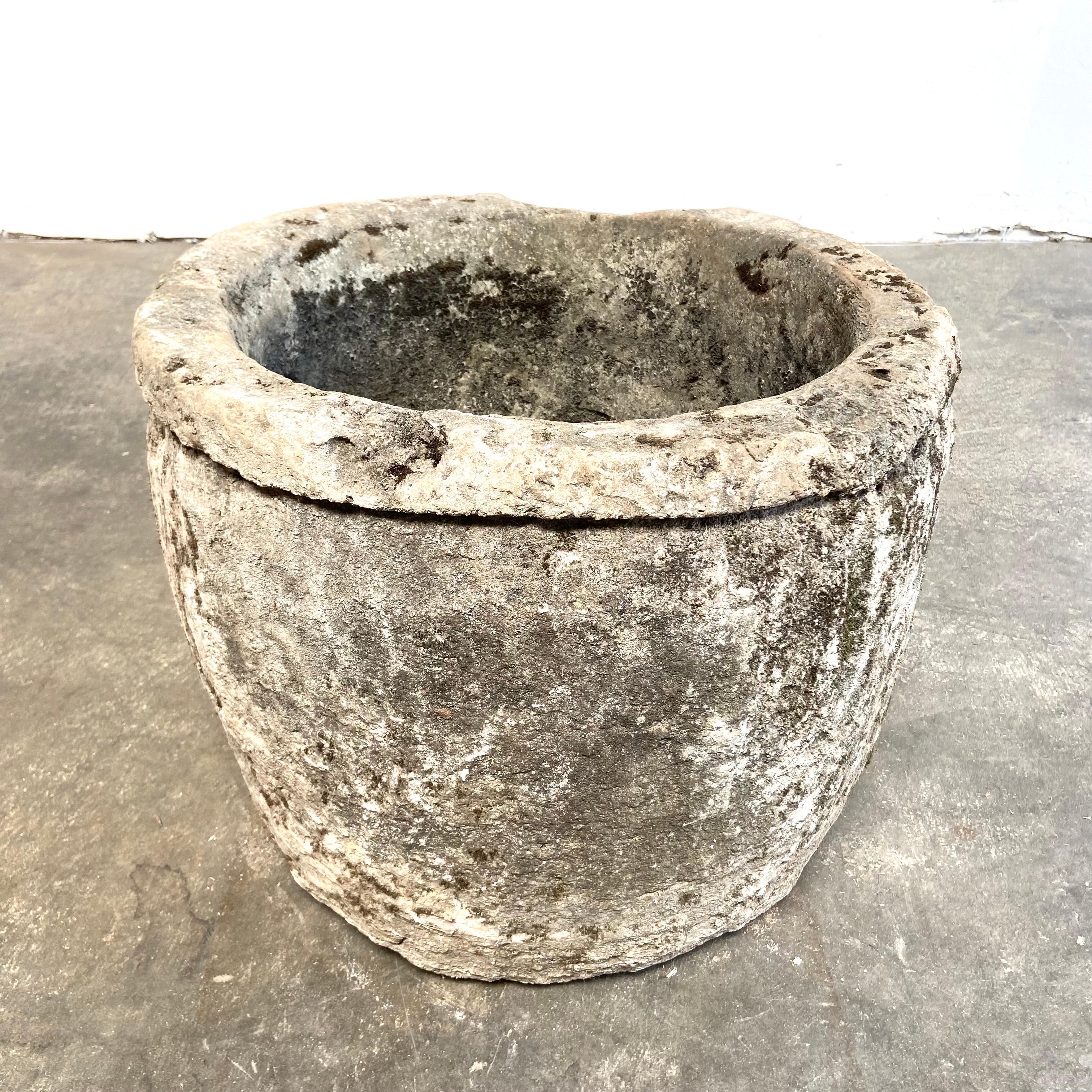 19th Century Large European Limestone Garden Fountain Trough or Planter