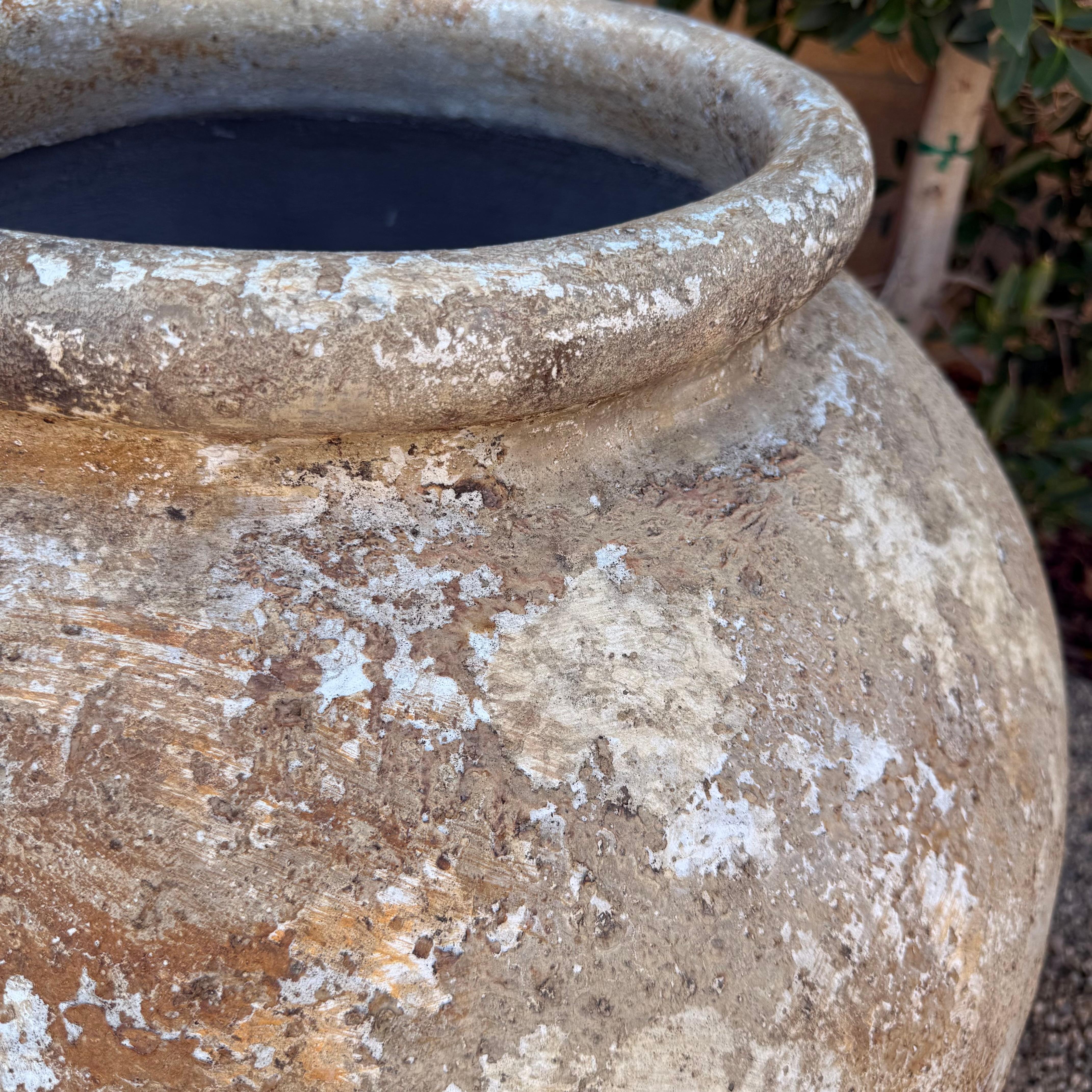 Clay Large European Pottery in the Style of Biot Jarre For Sale