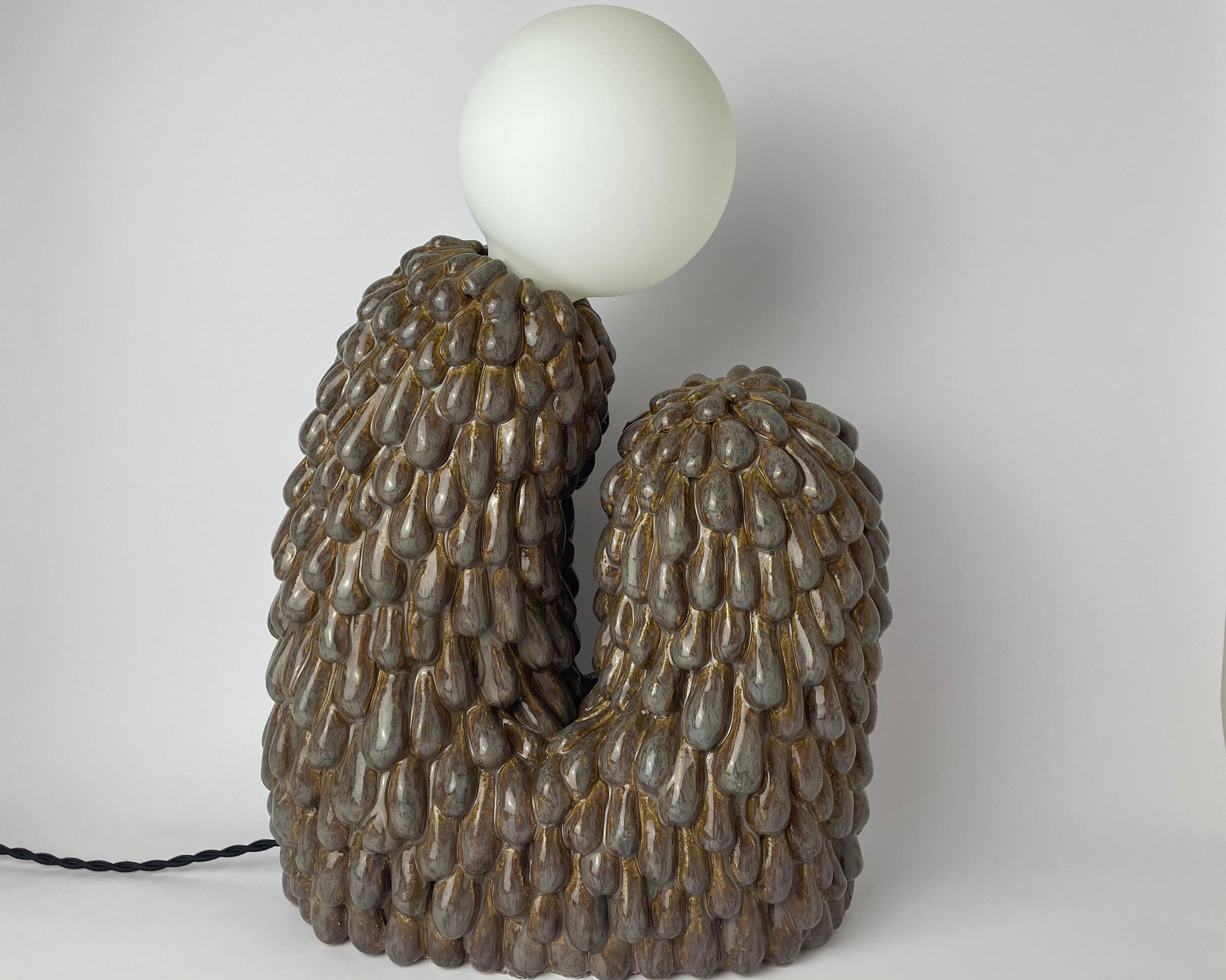 Large Evolve lamp by HS Studio
Morphic Collection
Dimensions: 43 x 40 x 15cm
Materials: Ceramic

Also available: 28 x 18 x 9cm

Hannah Simpson is a ceramic artist, based in Kent, UK. With a passion for creating unique items, Hannah's work