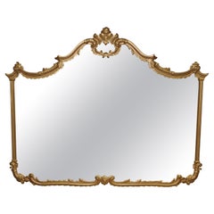Large Excellent Quality French Style Gold Gilt Wood Mirror Attributed to LaBarge