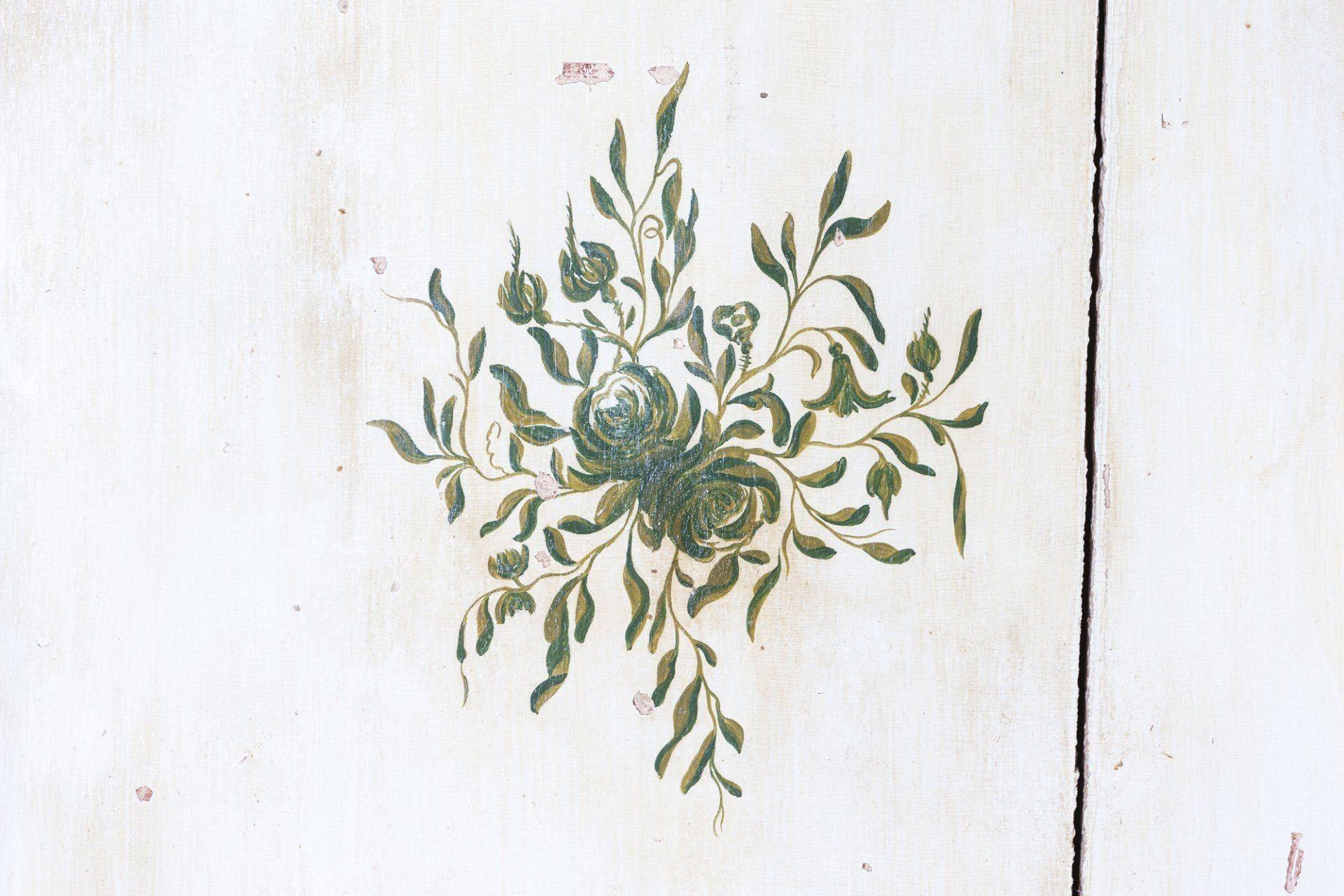 Grande presse en lin peinte hollandaise du 18ème siècle exceptionnelle en vente 10