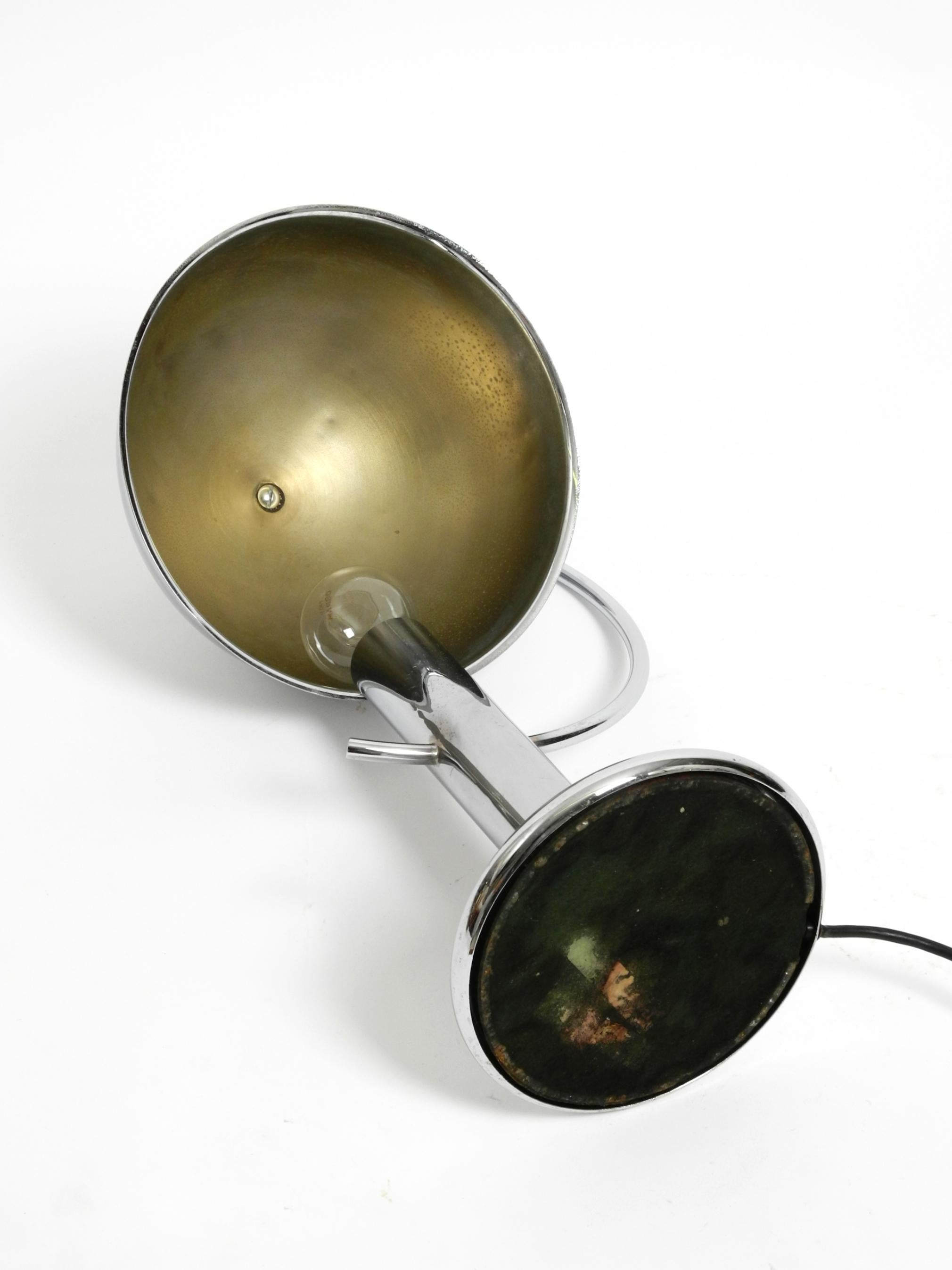 Large exceptional 1960s chrome table lamp by Gebrüder Cosack For Sale 3