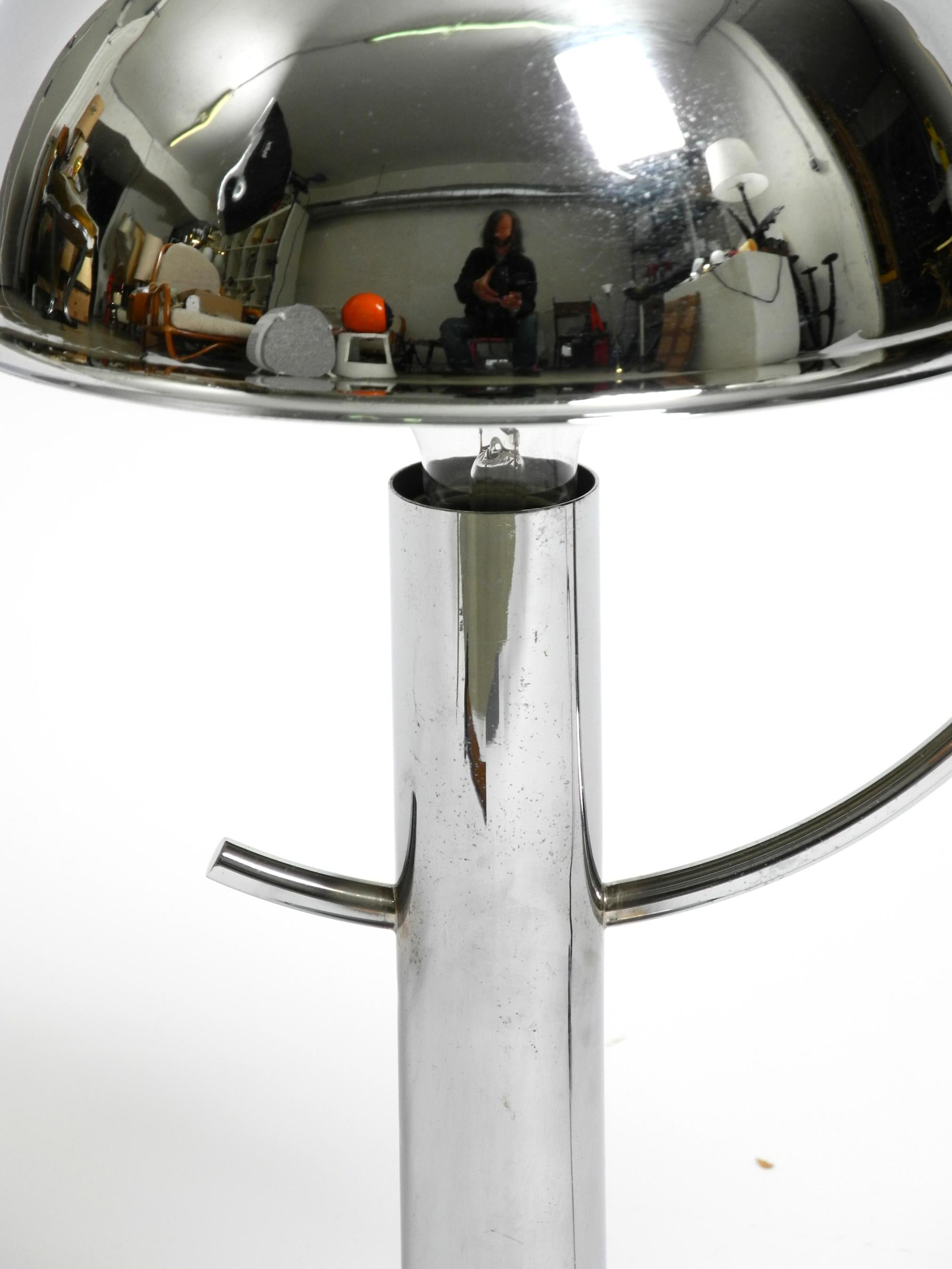 Large exceptional 1960s chrome table lamp by Gebrüder Cosack For Sale 4