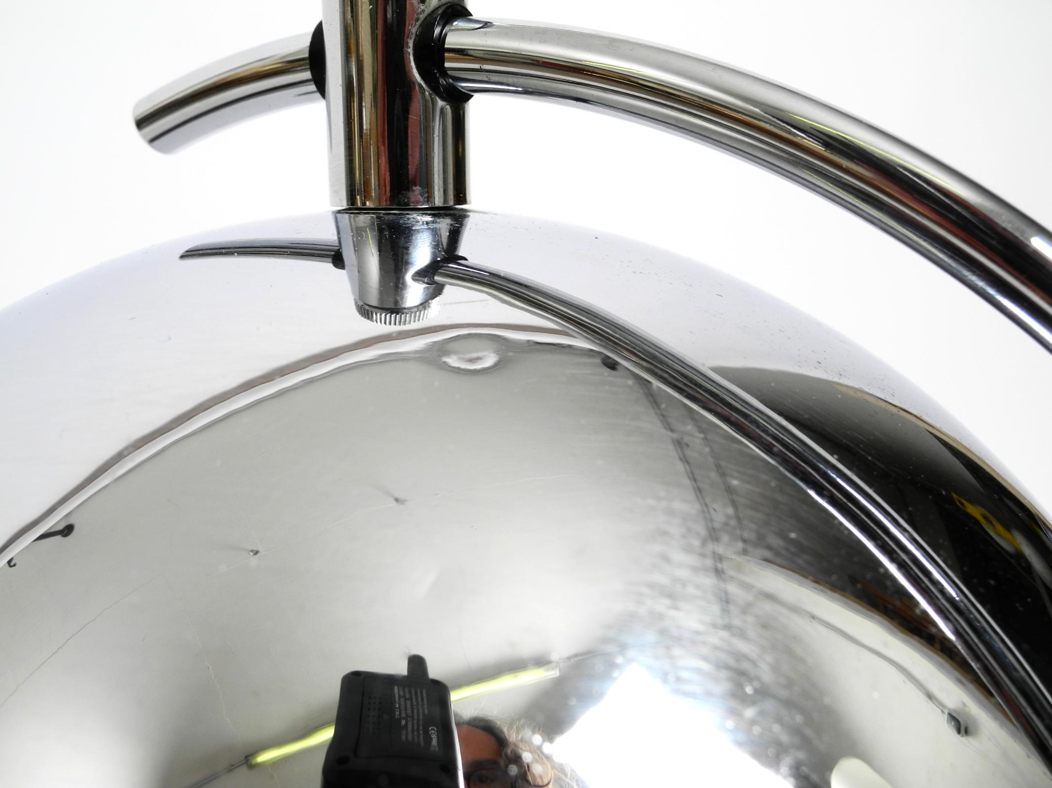 Large exceptional 1960s chrome table lamp by Gebrüder Cosack For Sale 5