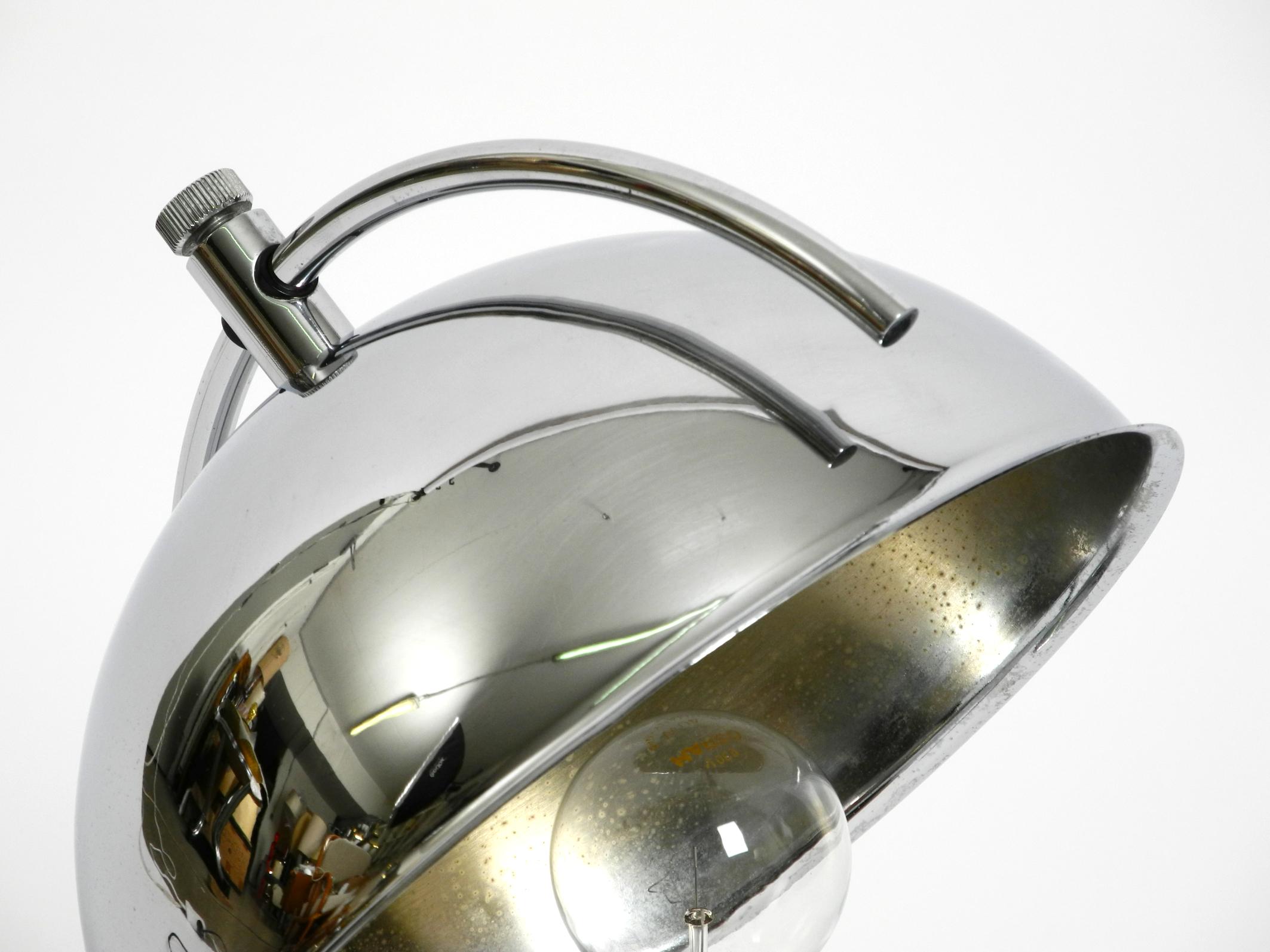 Large exceptional 1960s chrome table lamp by Gebrüder Cosack For Sale 6