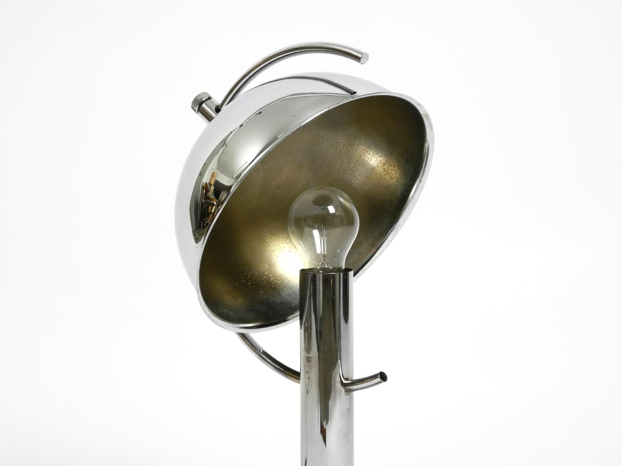 Large exceptional 1960s chrome table lamp by Gebrüder Cosack For Sale 8