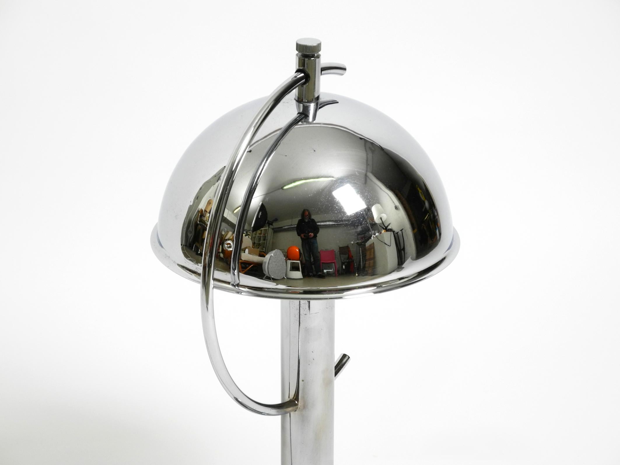 Large exceptional 1960s chrome table lamp by Gebrüder Cosack For Sale 9