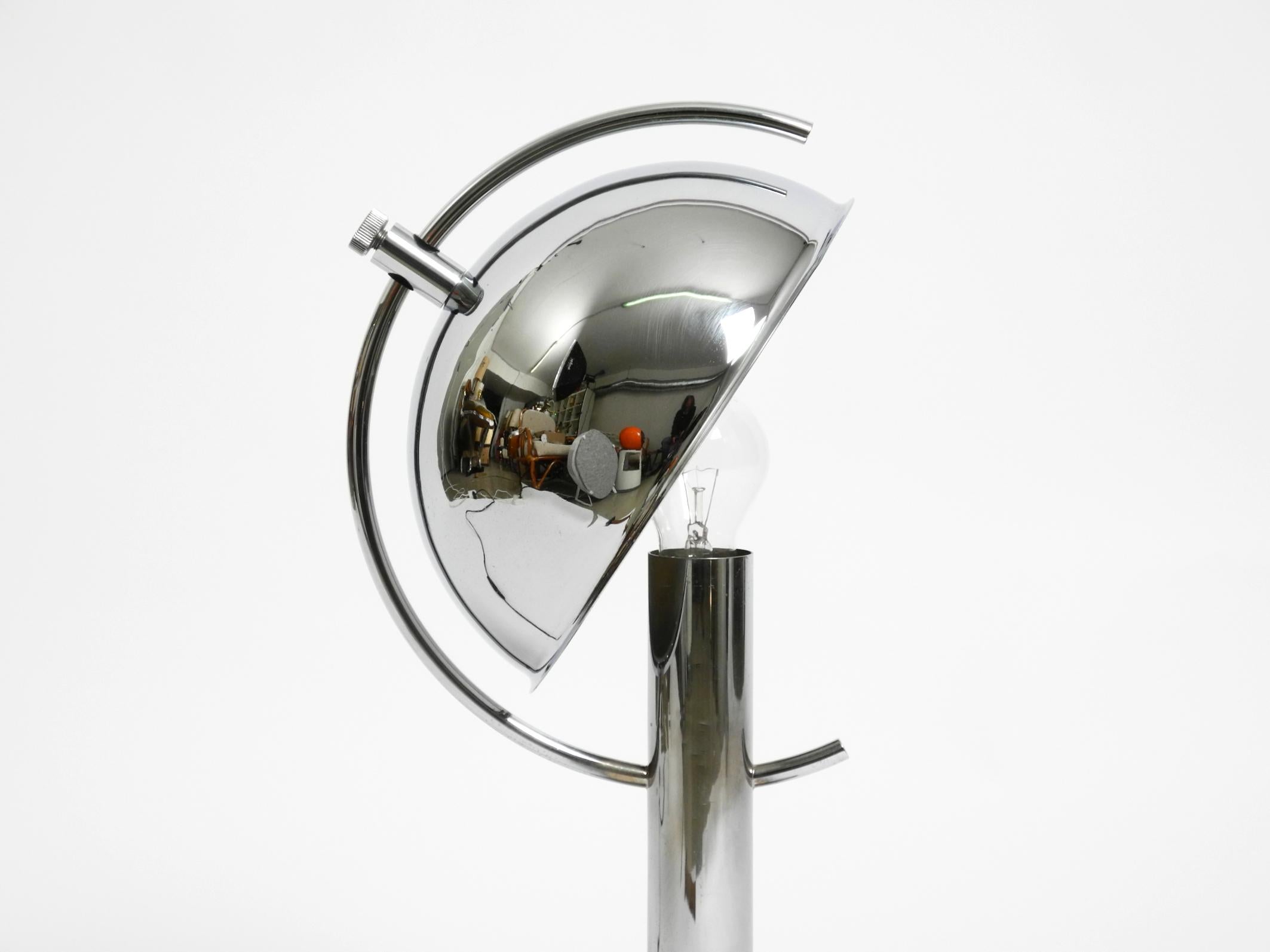 Large exceptional 1960s chrome table lamp by Gebrüder Cosack For Sale 10