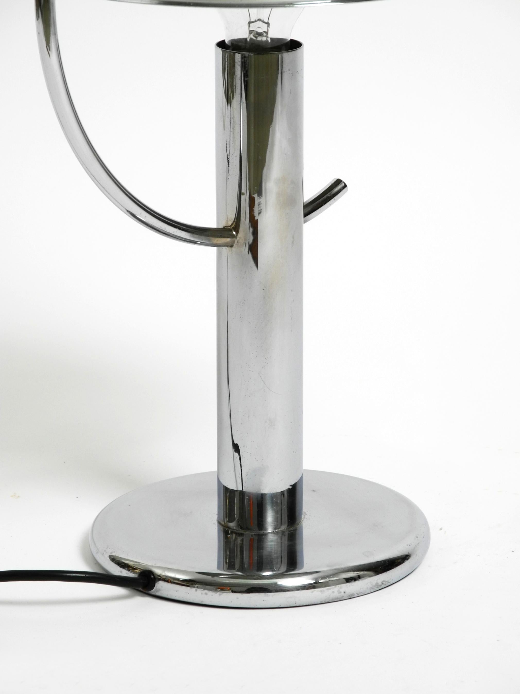 Large exceptional 1960s chrome table lamp by Gebrüder Cosack For Sale 11