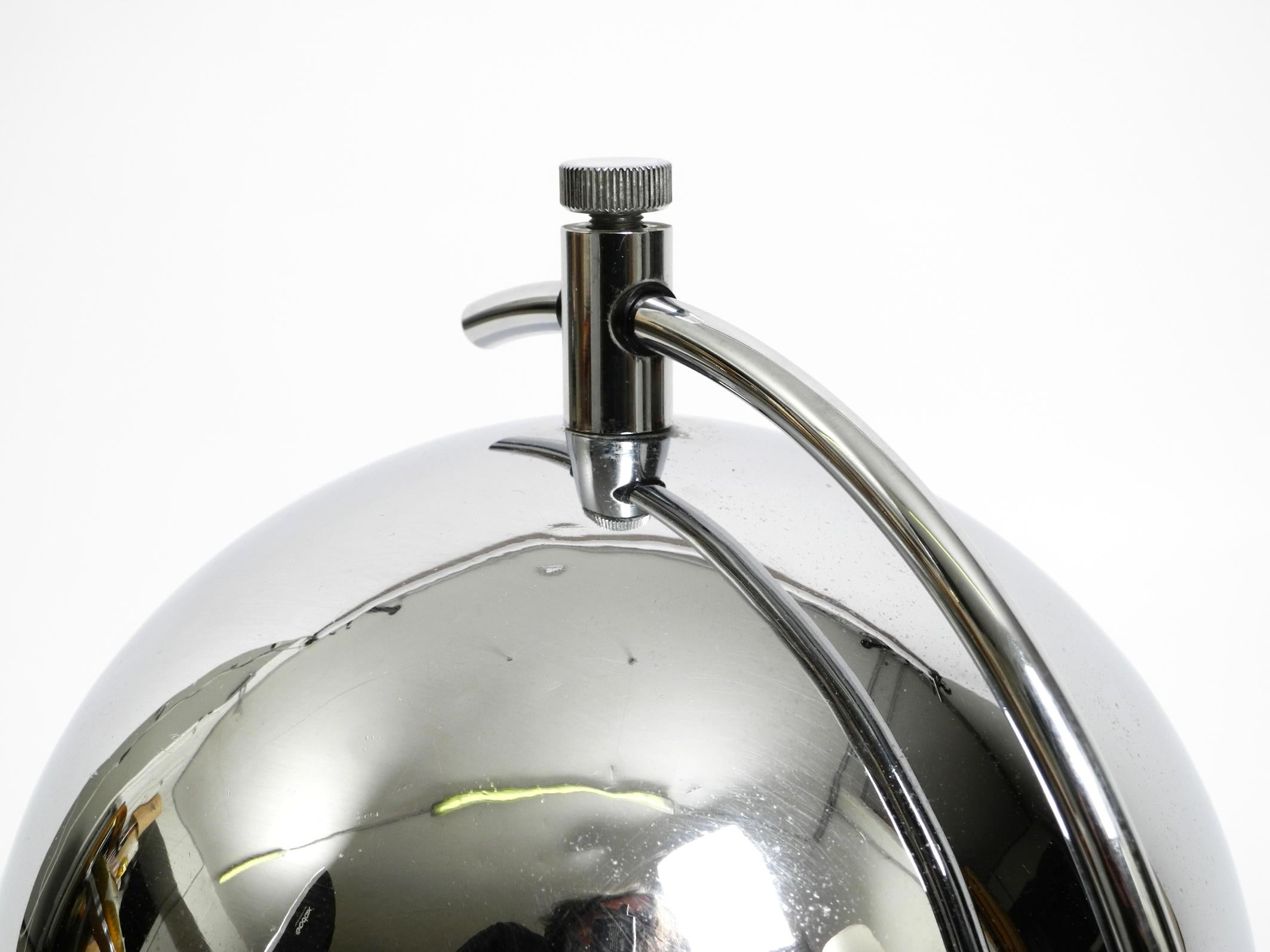 Metal Large exceptional 1960s chrome table lamp by Gebrüder Cosack For Sale