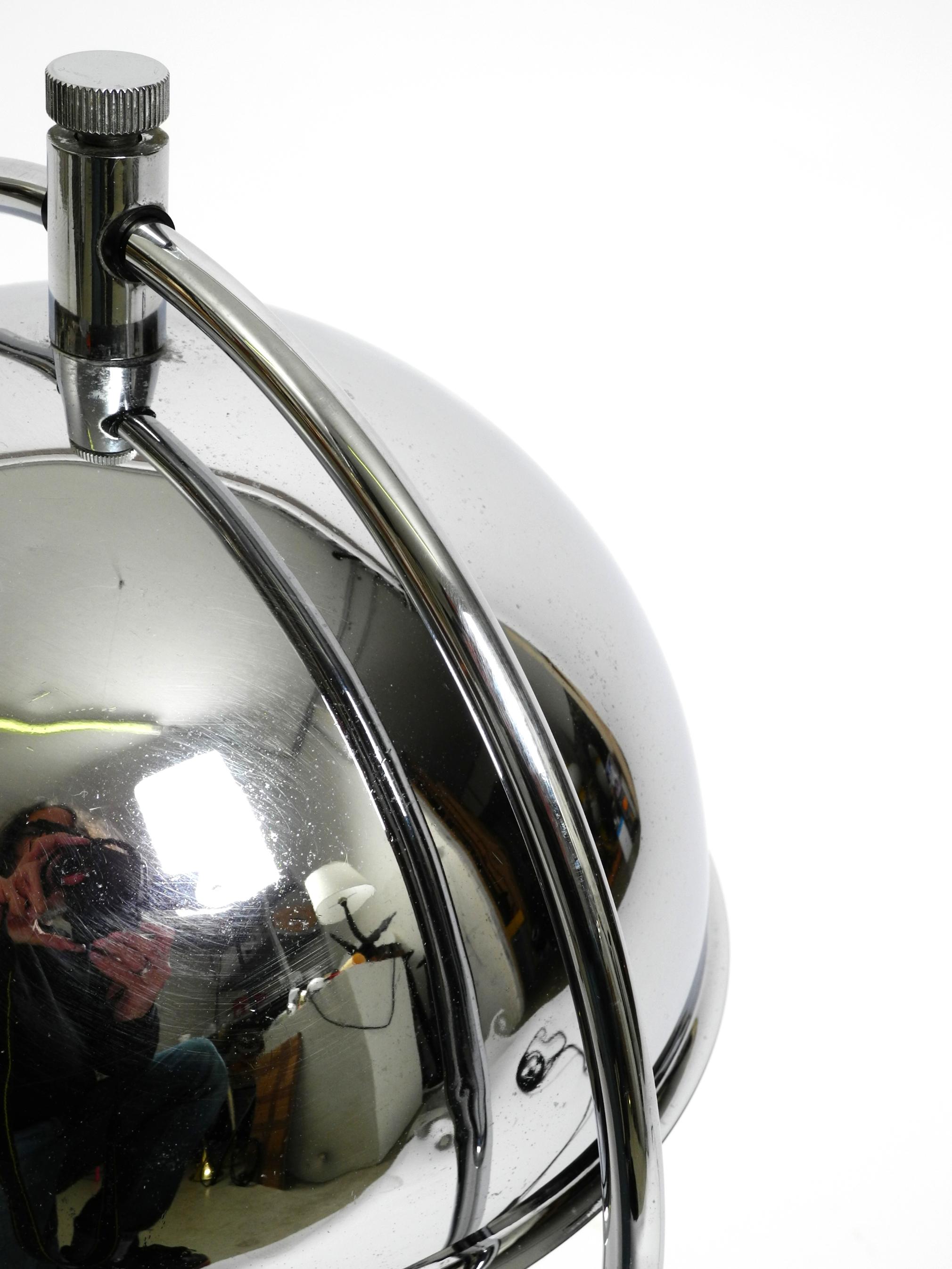 Large exceptional 1960s chrome table lamp by Gebrüder Cosack For Sale 1