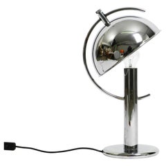 Große außergewöhnliche 1960er Chrom-Tischlampe von Gebrüder Cosack