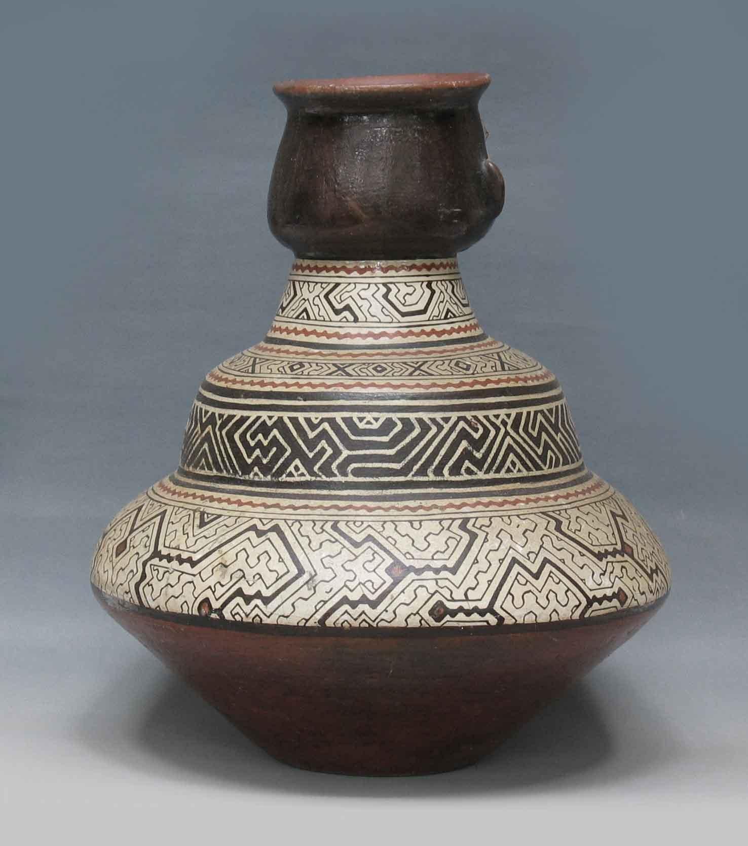 Hand-Crafted Large & Exceptional Shipibo Pottery Water Vessel Northeastern PERU, 20th Century