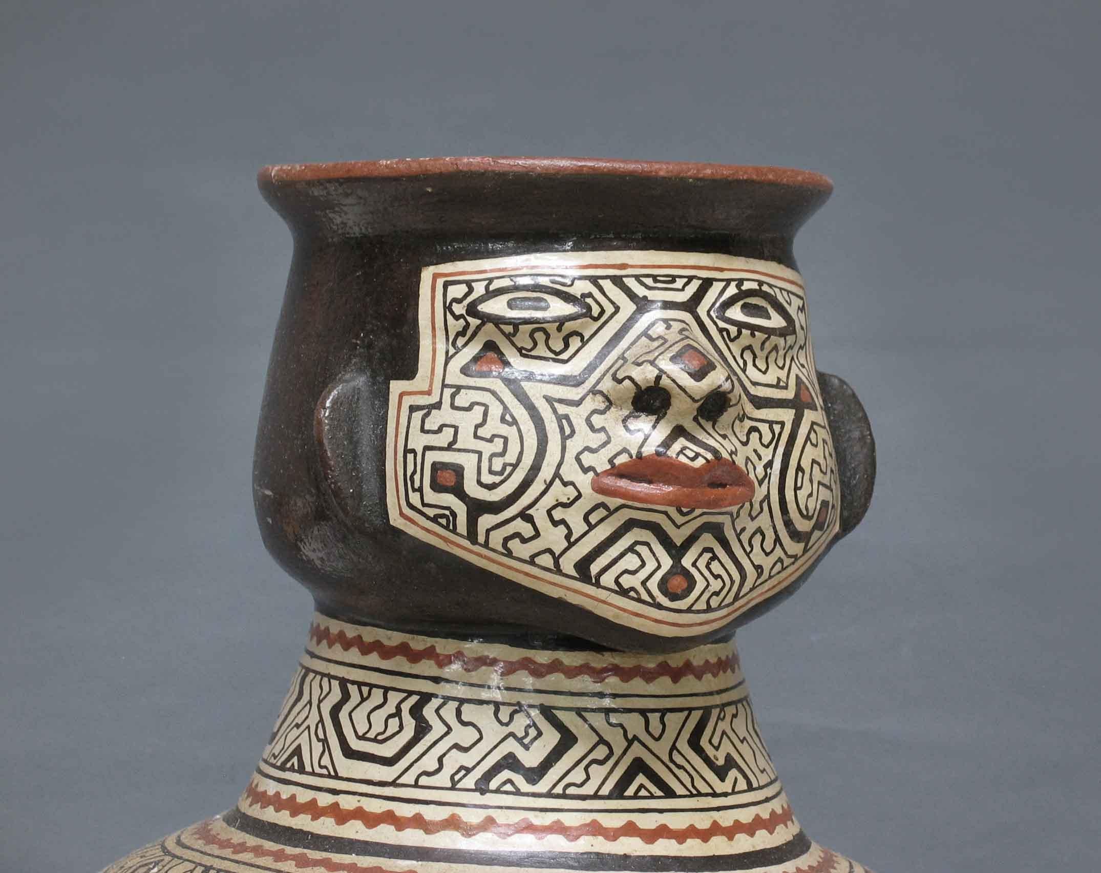 Large & Exceptional Shipibo Pottery Water Vessel Northeastern PERU, 20th Century 2