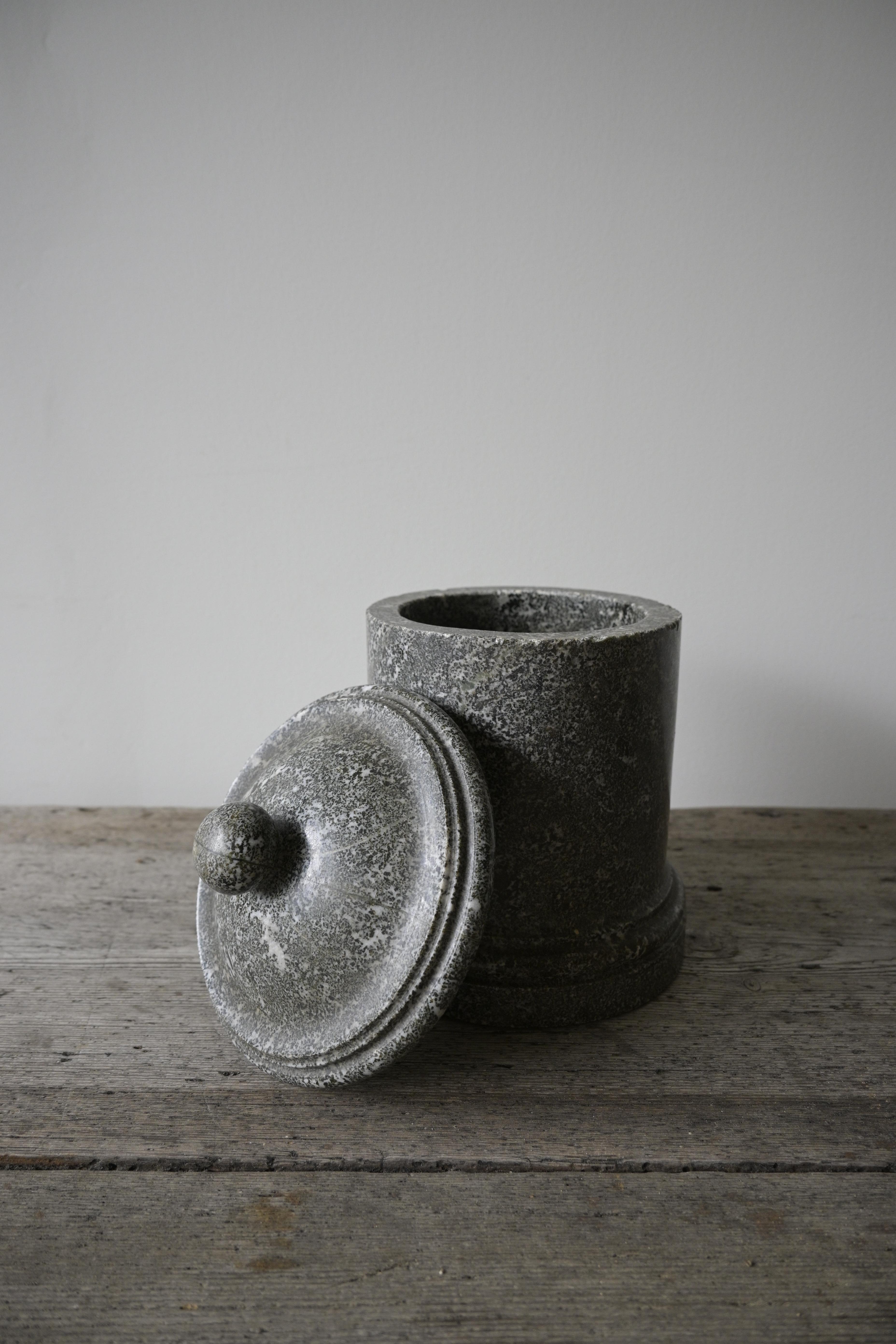 19th Century Large Exceptional Swedish Empire Stone Box ca 1800–1830s For Sale