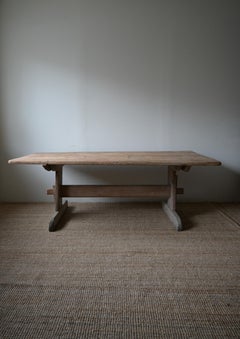 Large Exceptional Swedish Trestle Table ca 1800s