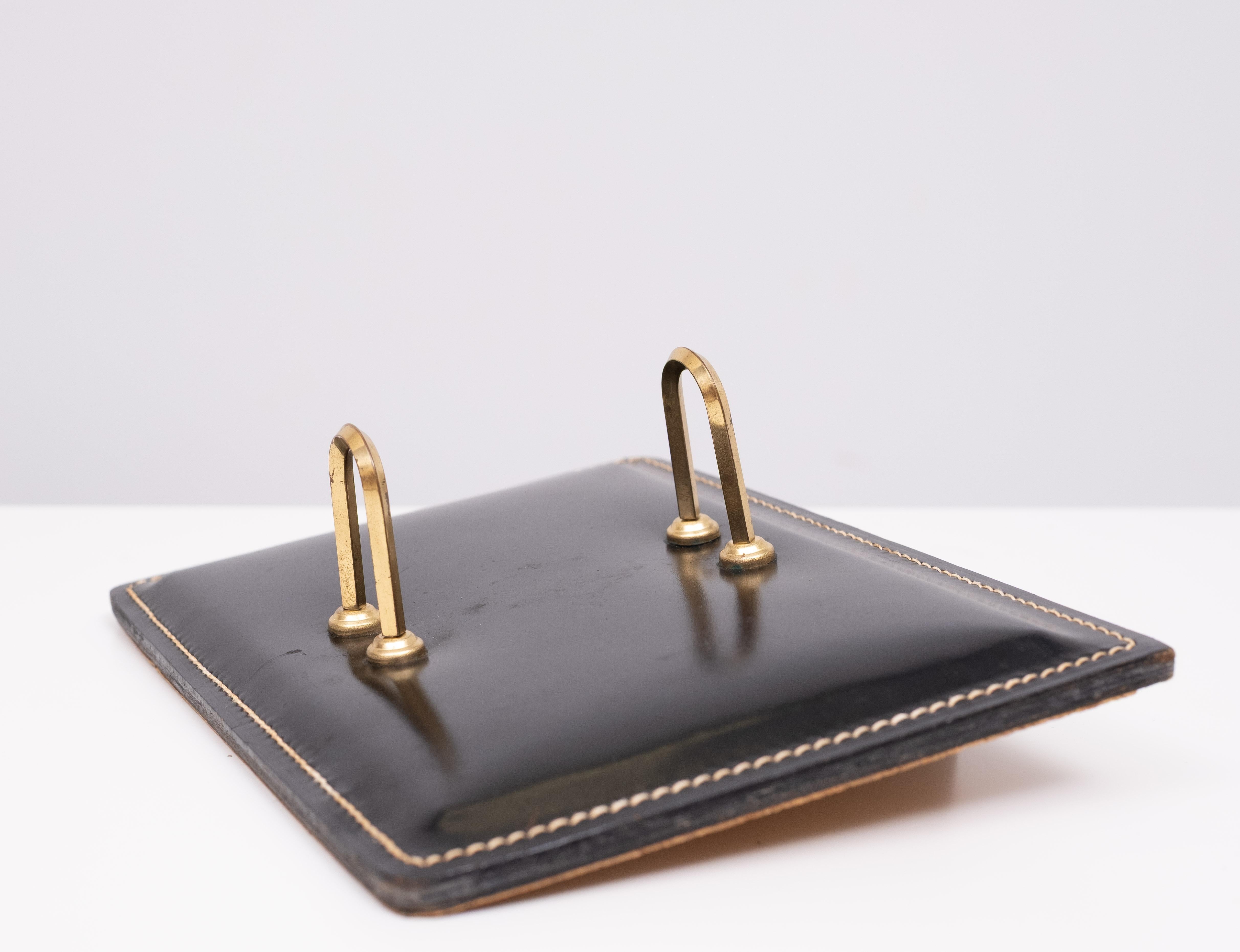 Grande set da scrivania esclusivo in pelle Stich 1960 Francia in vendita 9