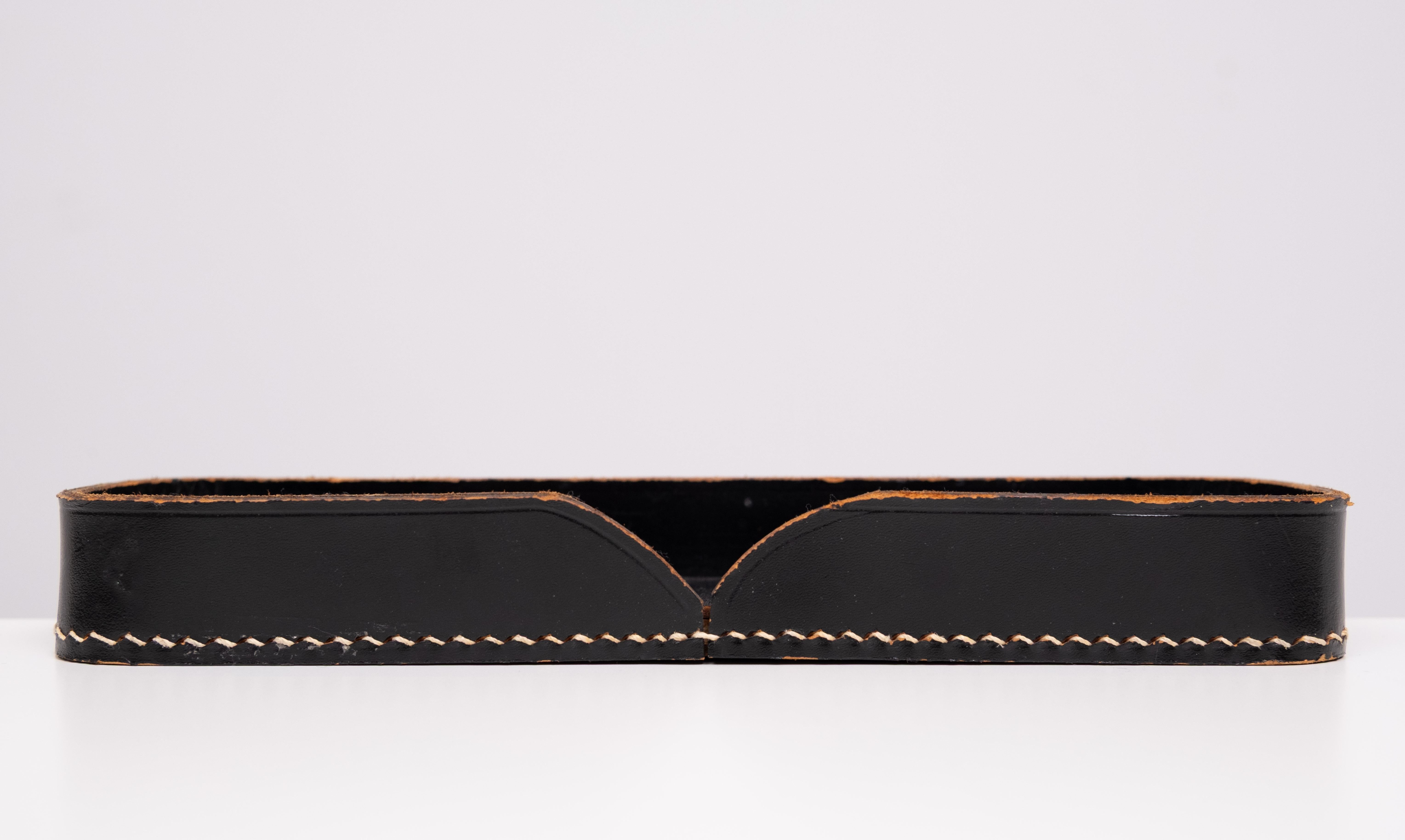 Grande set da scrivania esclusivo in pelle Stich 1960 Francia in vendita 10