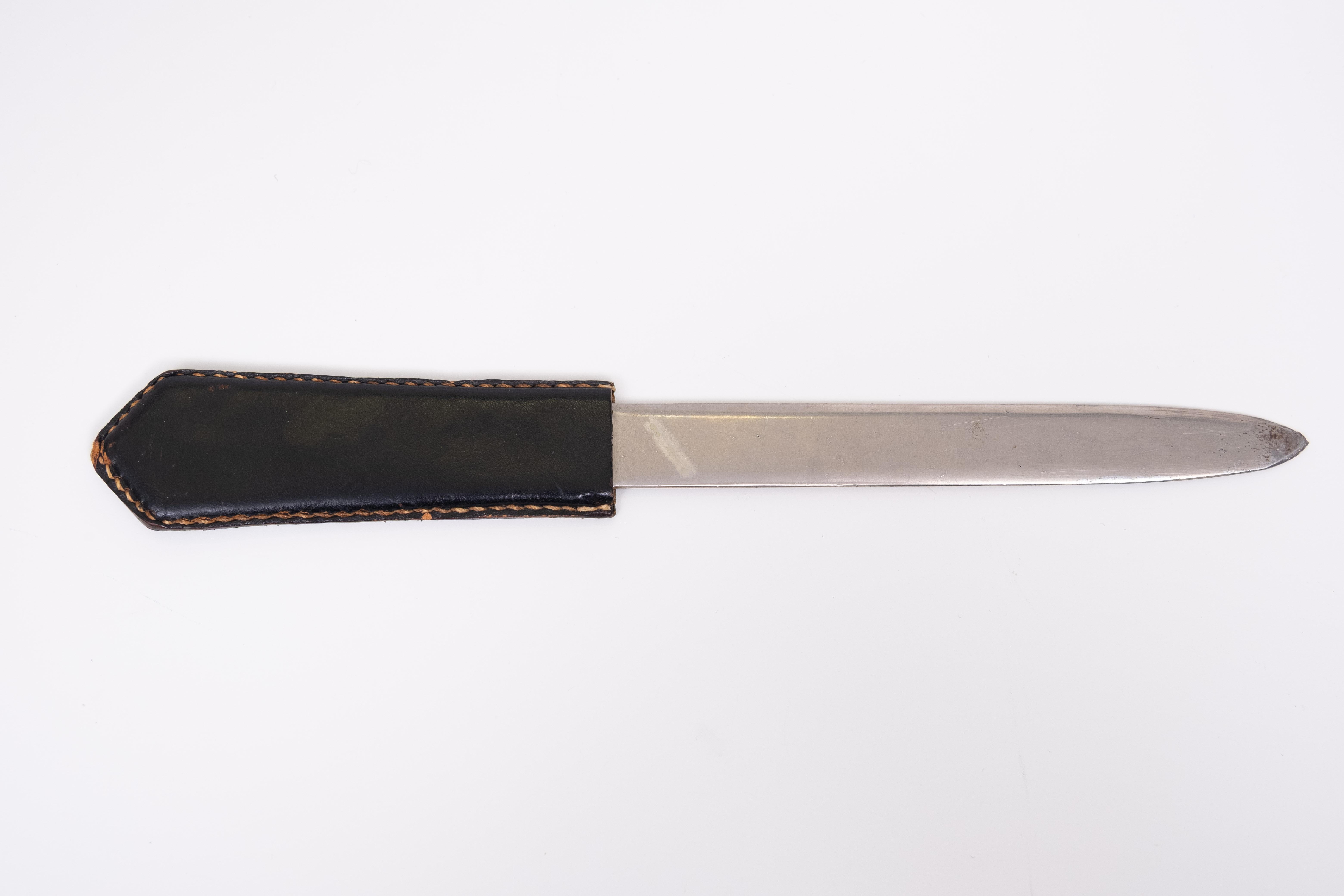 Grande set da scrivania esclusivo in pelle Stich 1960 Francia in vendita 12