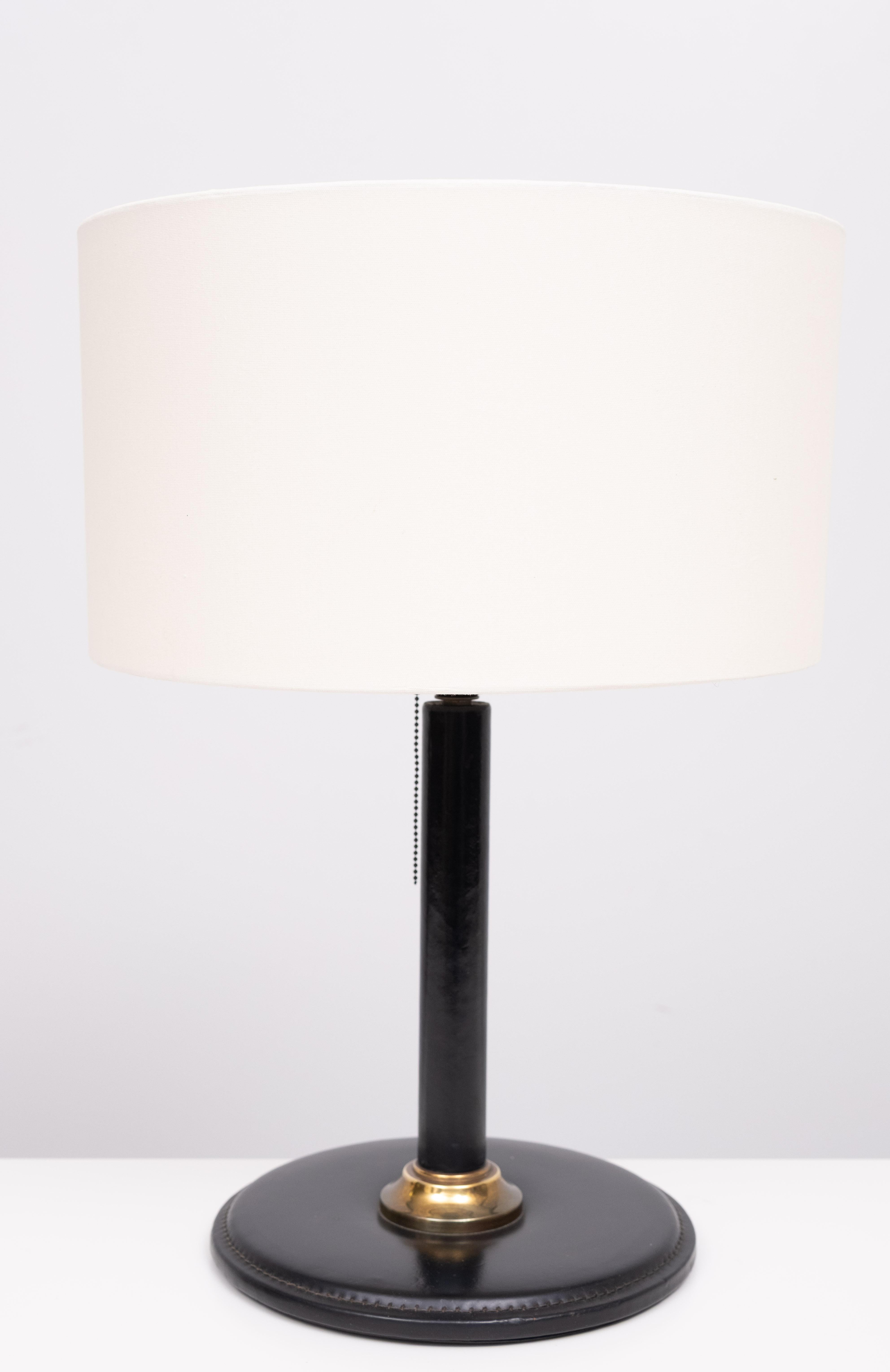 Mid-Century moderno Grande set da scrivania esclusivo in pelle Stich 1960 Francia in vendita