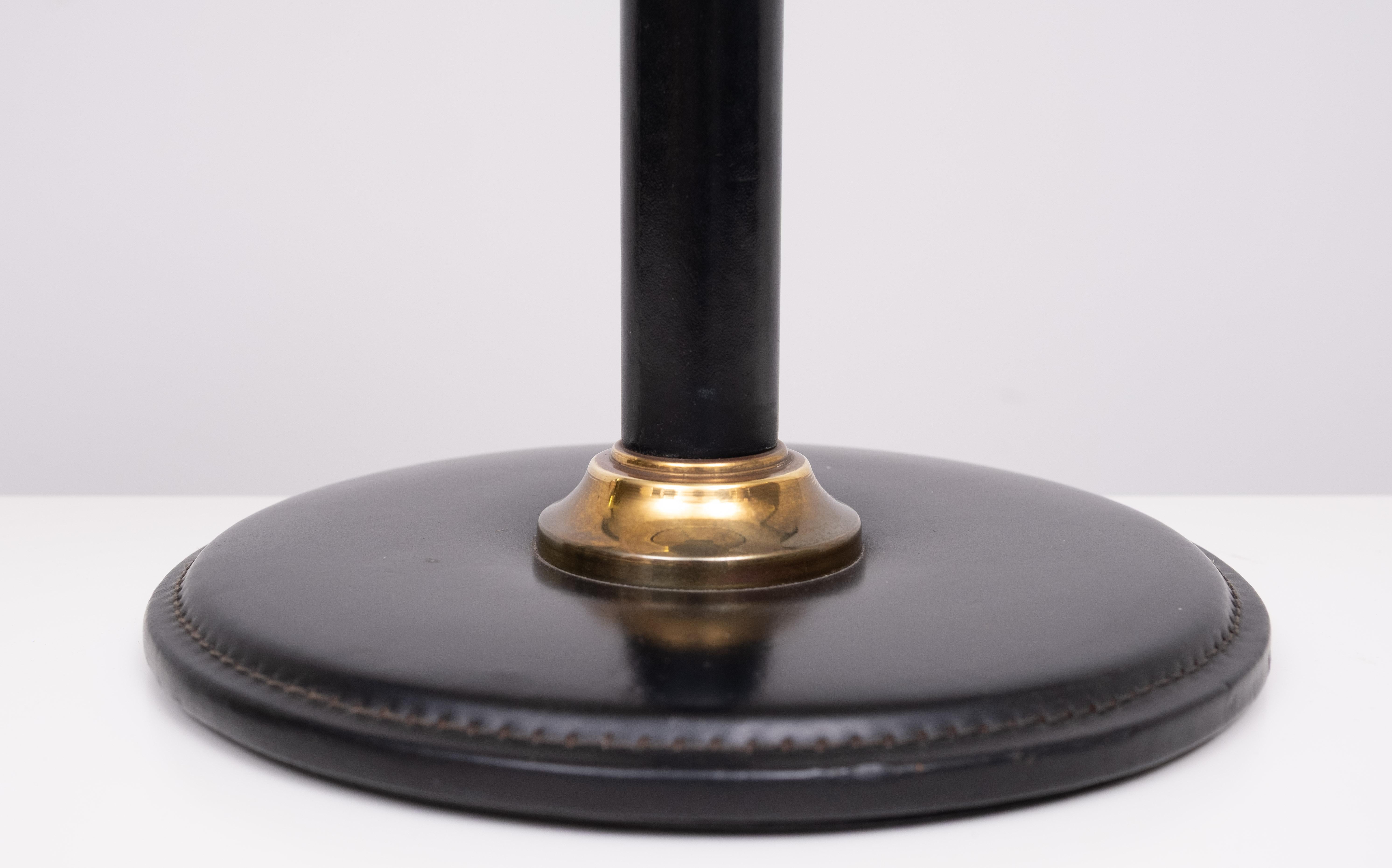 Fatto a mano Grande set da scrivania esclusivo in pelle Stich 1960 Francia in vendita