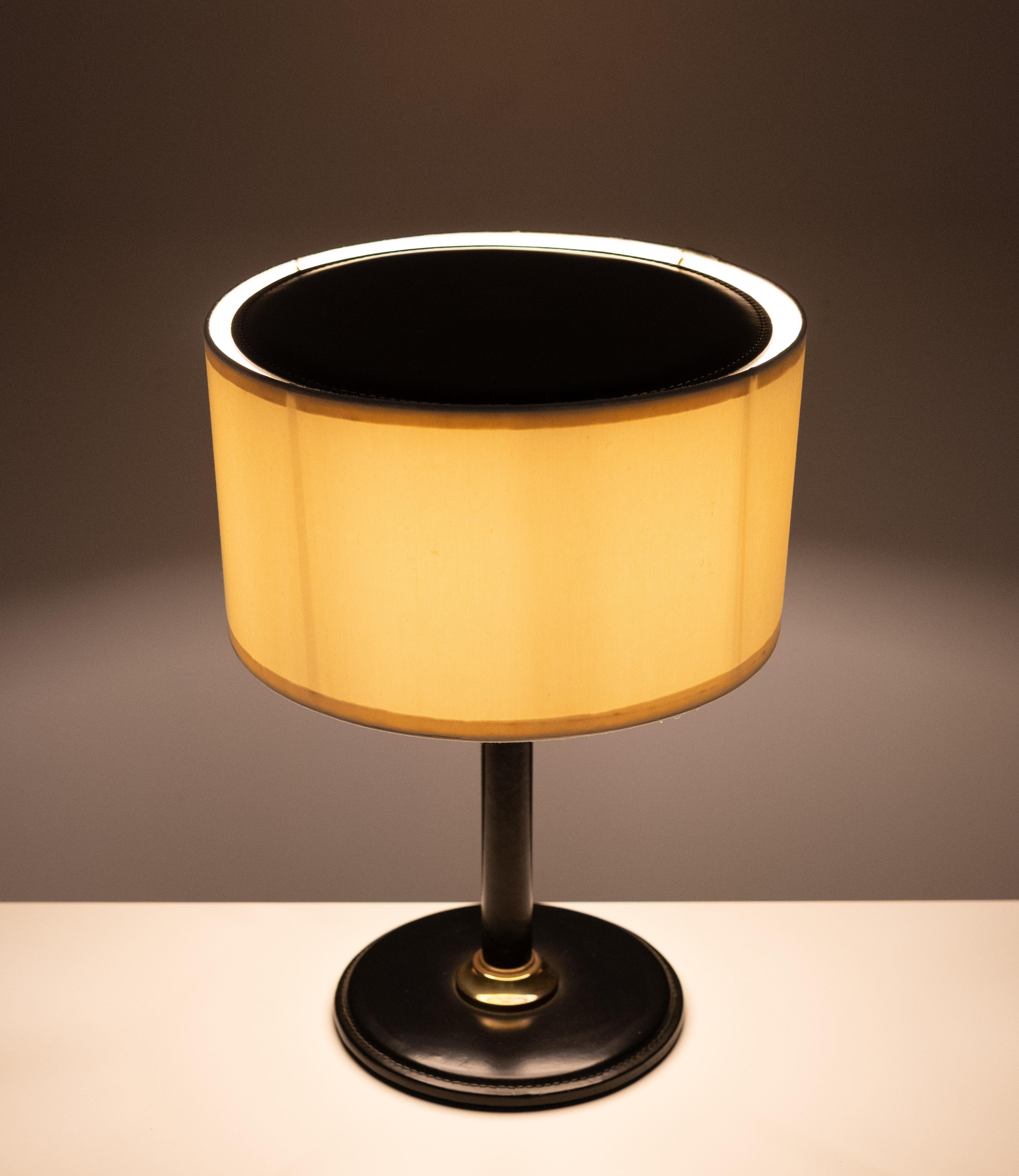 Pelle Grande set da scrivania esclusivo in pelle Stich 1960 Francia in vendita