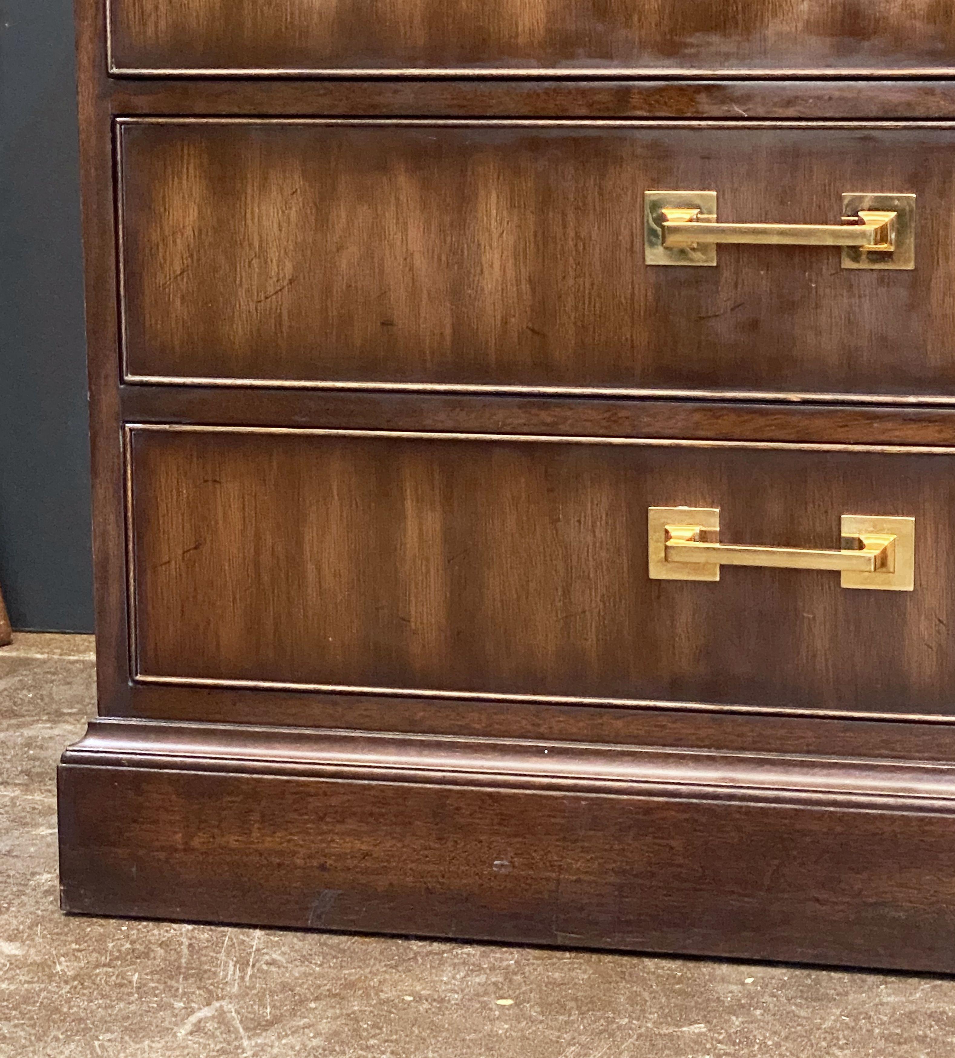 Large Executive Console Table with Drawers by Kittinger In Good Condition In Austin, TX