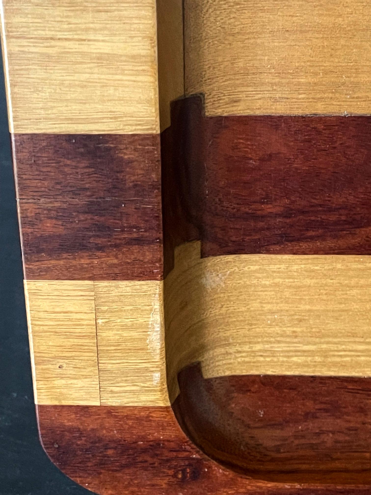 Großes exotisches Tablett aus gemischtem Holz von Don Shoemaker im Zustand „Gut“ im Angebot in Atlanta, GA
