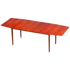 Vintage Large Expendable Rosewood Dining Table by Tom Robertson for McIntosh, 1960s