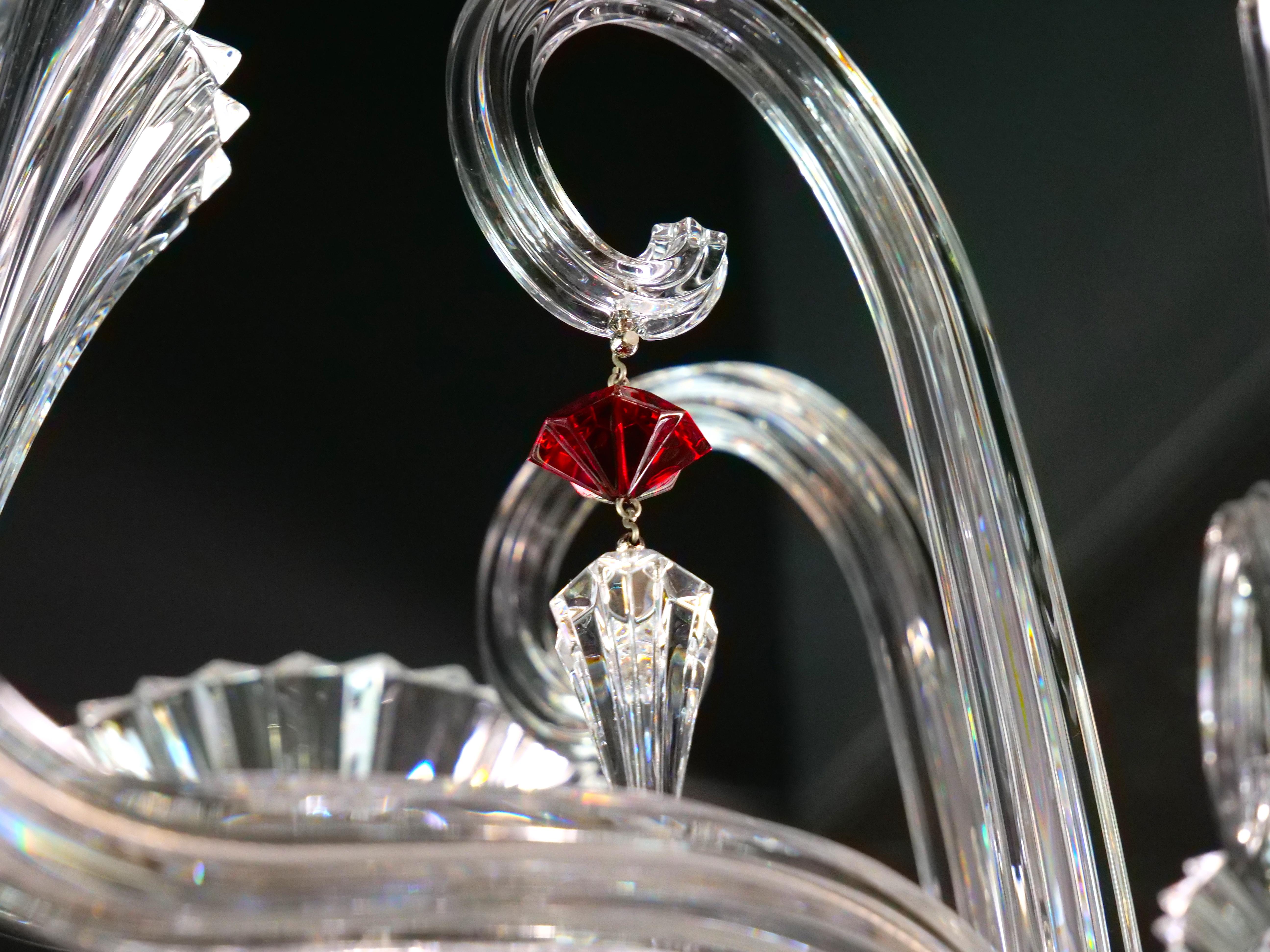 Grand lustre français exquis Mille Nuits à douze lumières en cristal Baccarat en vente 7