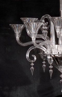 Large Exquisite French Baccarat Crystal Mille Nuits Twelve Light Chandelier