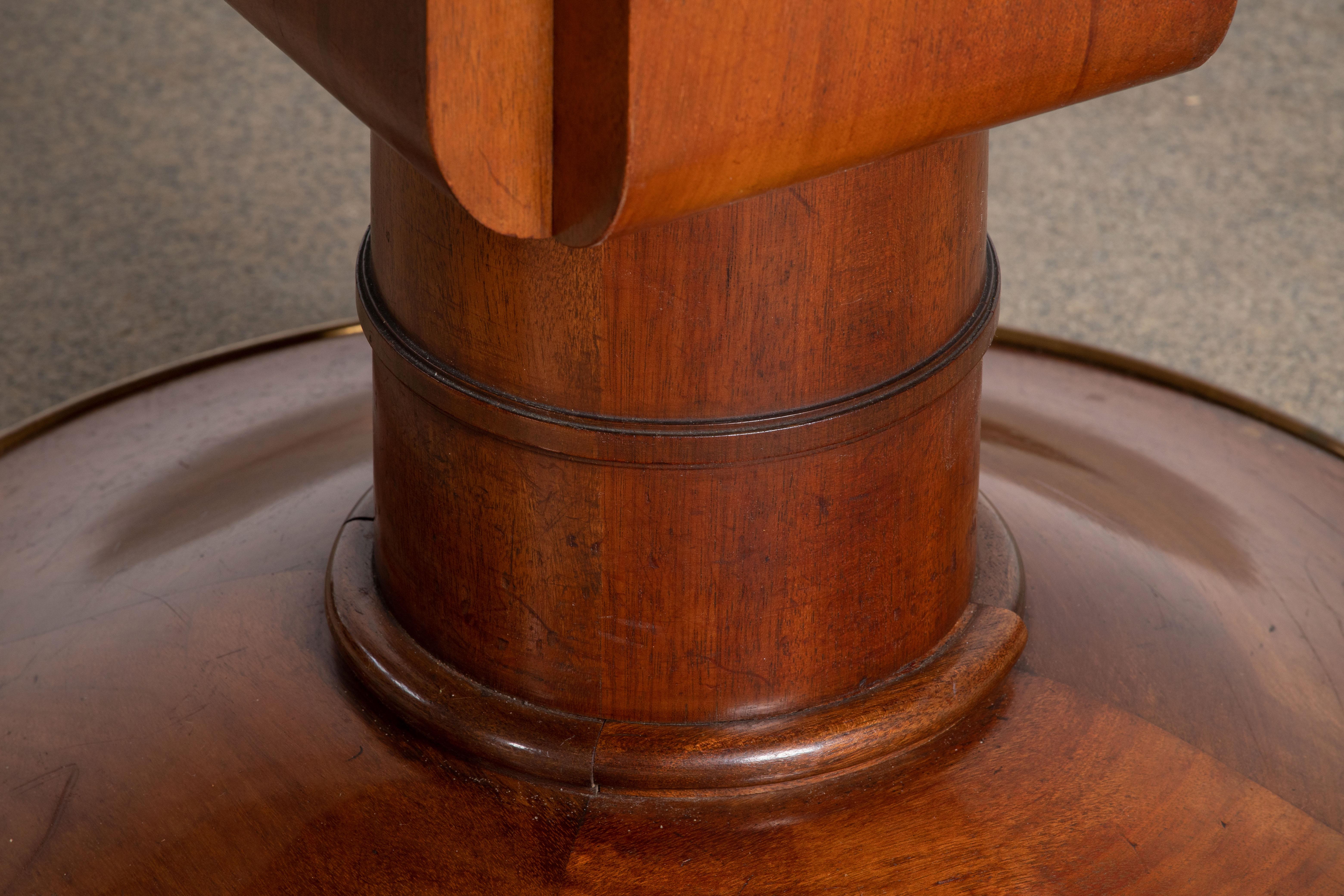 Large Extendable Art Deco Table, Solid Mahogany, France, 1930. 10