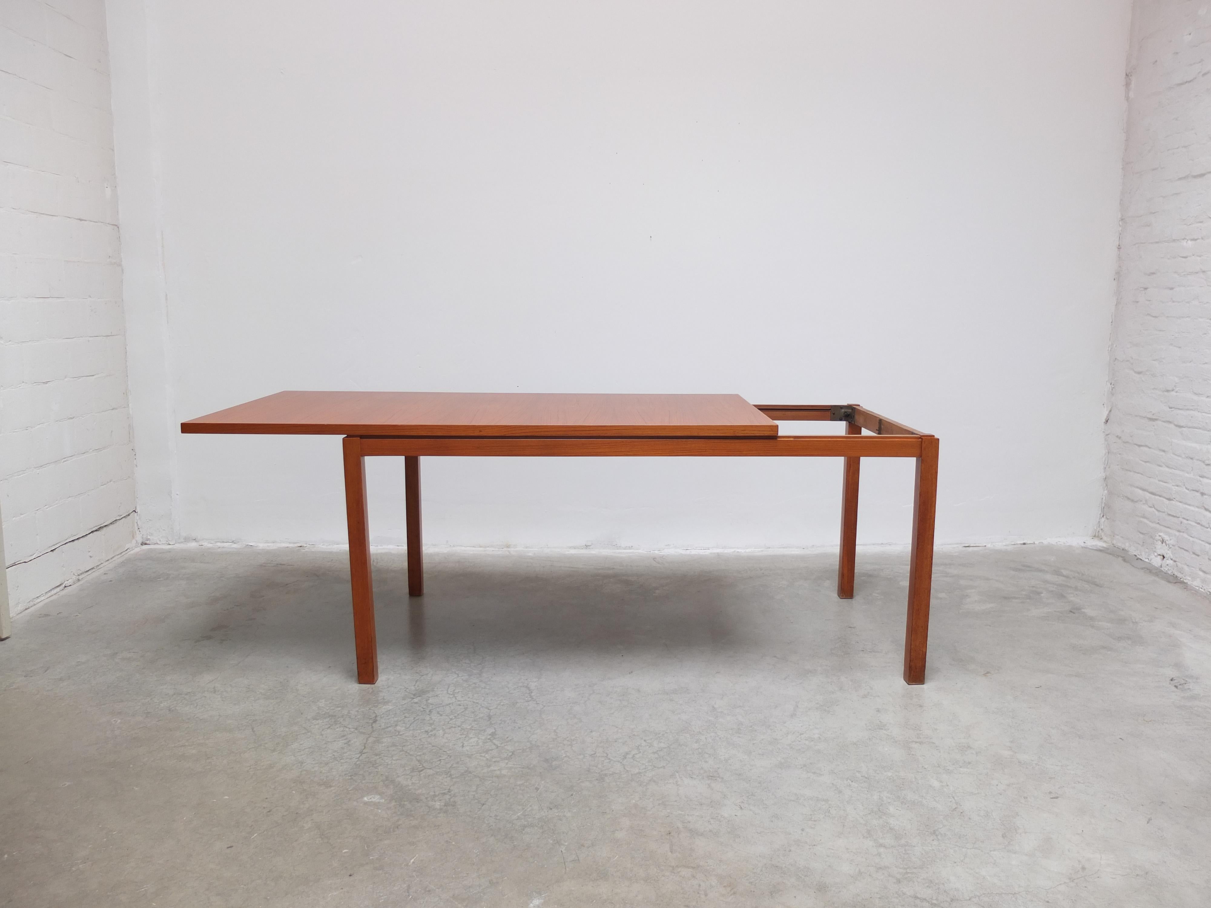 Large Extendable Dining Table by Oswald Vermaercke for V-Form, 1960s For Sale 7