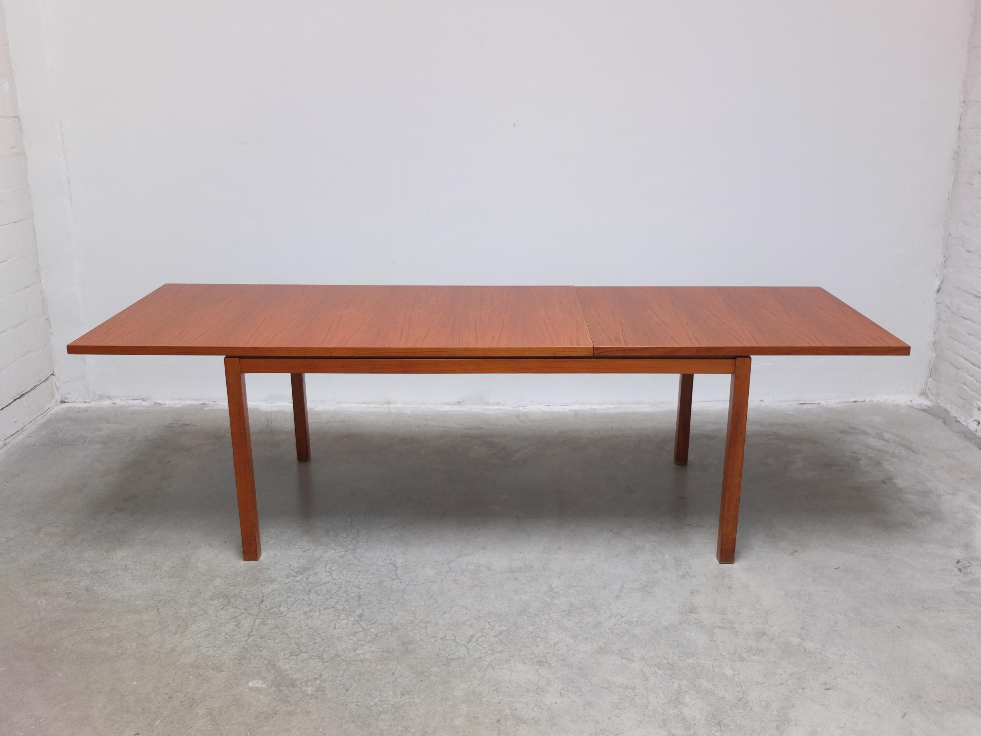Large Extendable Dining Table by Oswald Vermaercke for V-Form, 1960s For Sale 9