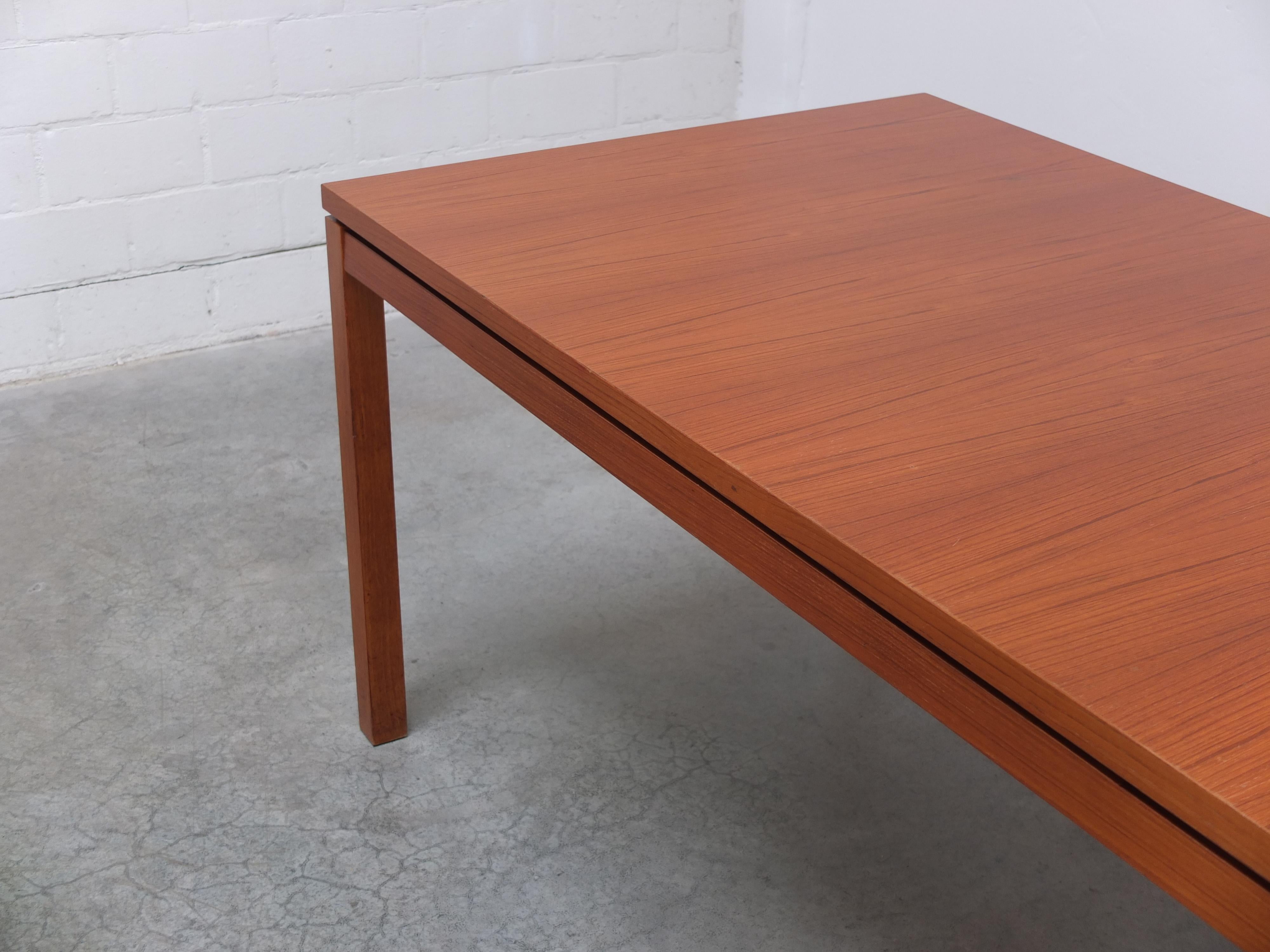 Large Extendable Dining Table by Oswald Vermaercke for V-Form, 1960s For Sale 1