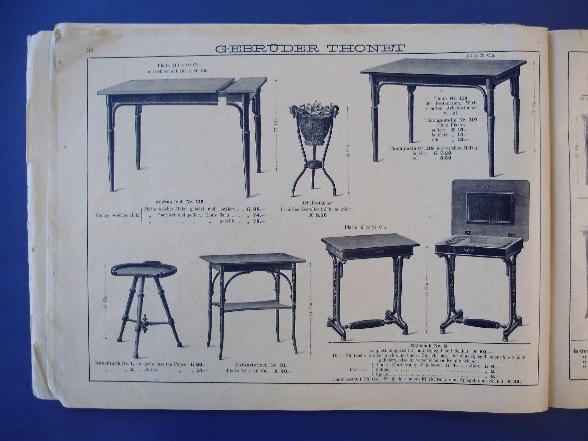 Large extendable dining table - Thonet Nr.119, 1900ca en vente 6