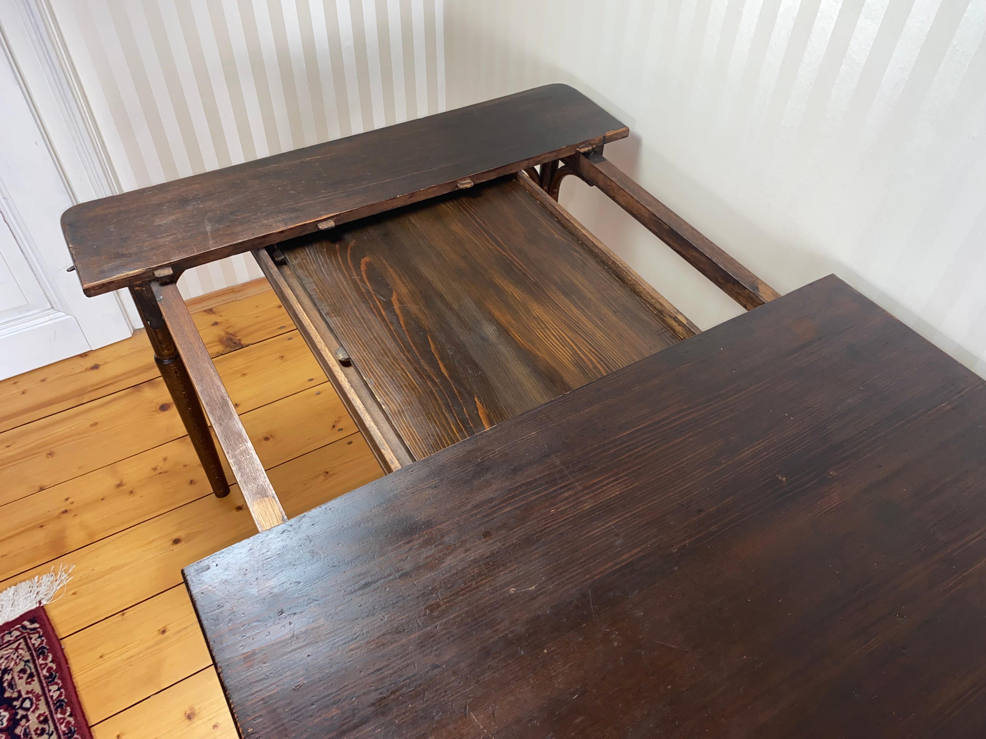 Hêtre Large extendable dining table - Thonet Nr.119, 1900ca en vente