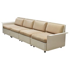 Large Extendable Modular Sofa on Wheels at 1stDibs | extendable couch, couch  on wheels, modular sofa large