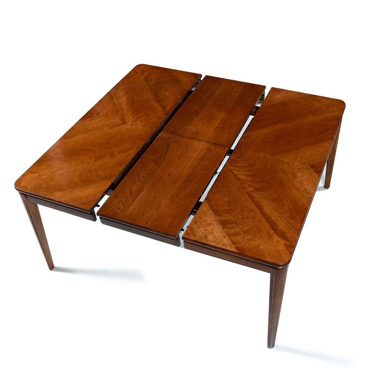 Large Extendable Rectangle To Square, Rectangular Square Wood Dining Table