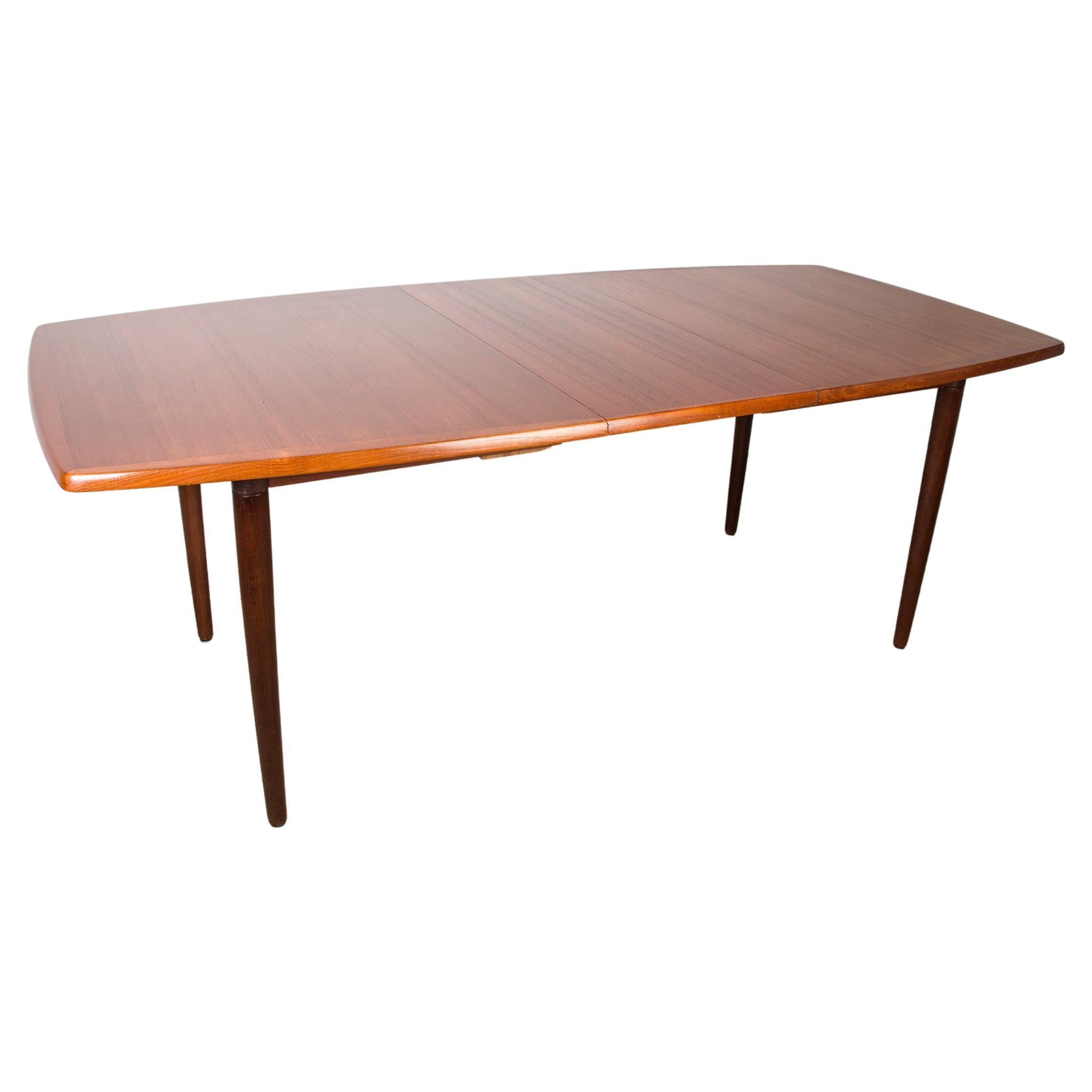 Large Extendable Scandinavian Teak Dining Table by Alf Aarseth for Gustav Bahus