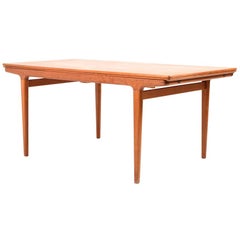 Large Extendable Teak Dining Table by Johannes Andersen for Uldum Møbelfabrik