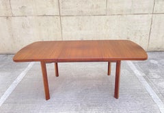 Large extendable teak dining table - seats up to 8