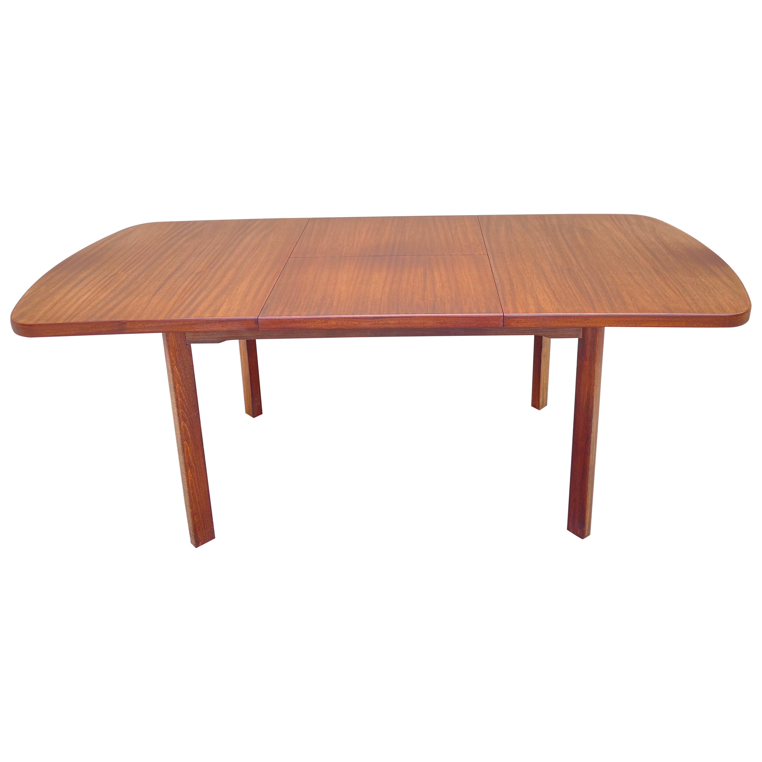 Grande table de salle à manger extensible en teck - jusqu'à 8 places assises