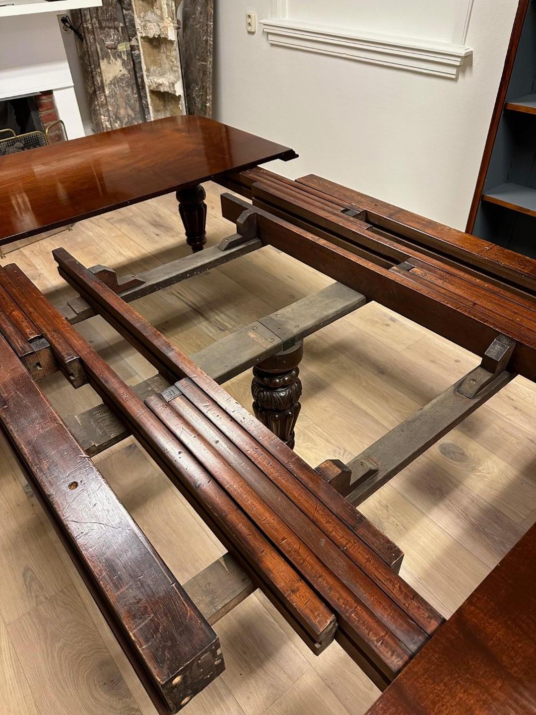 Mid-19th Century Large extending dining table For Sale