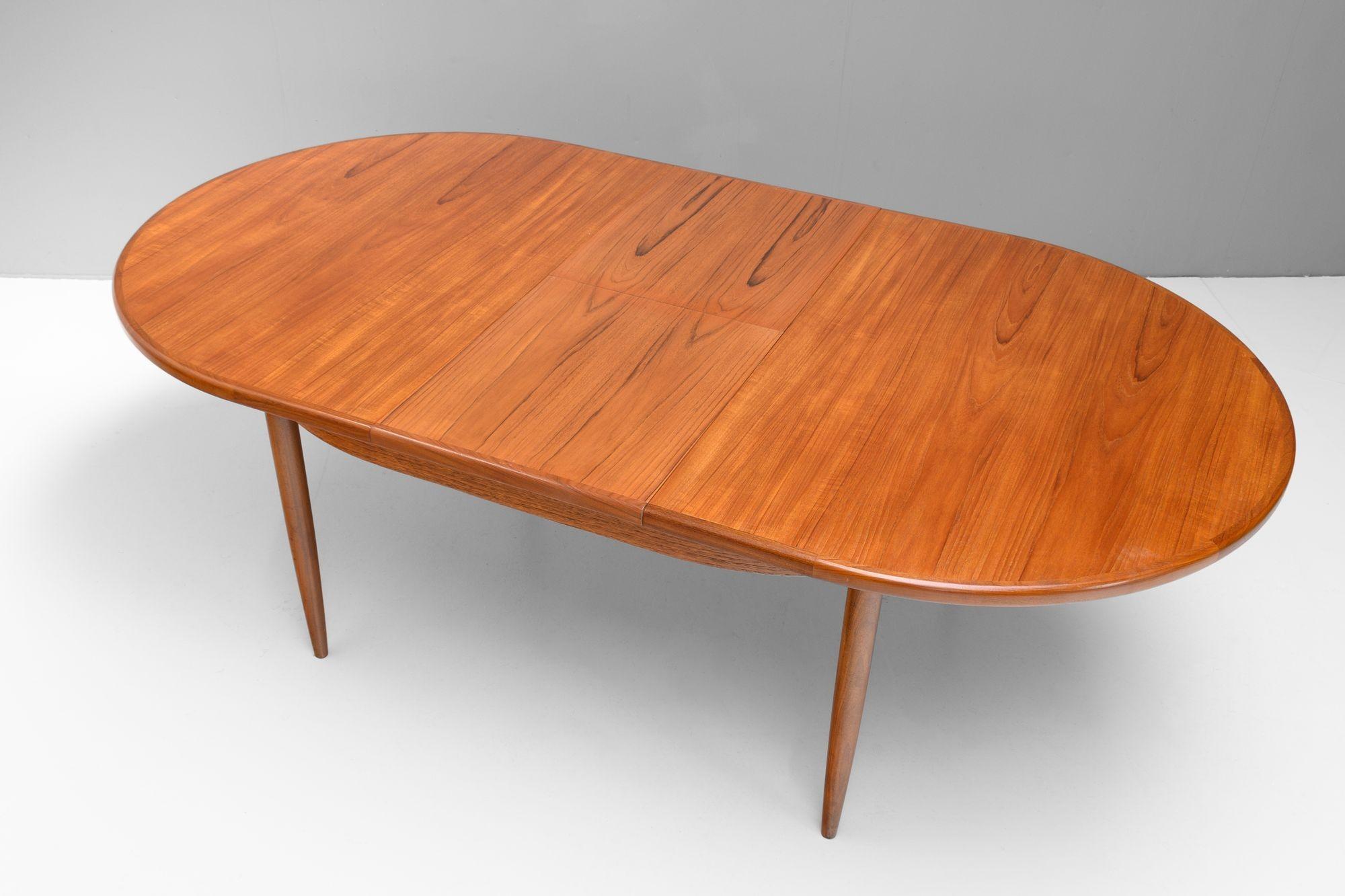 Teak Large Extending G-Plan Table For Sale