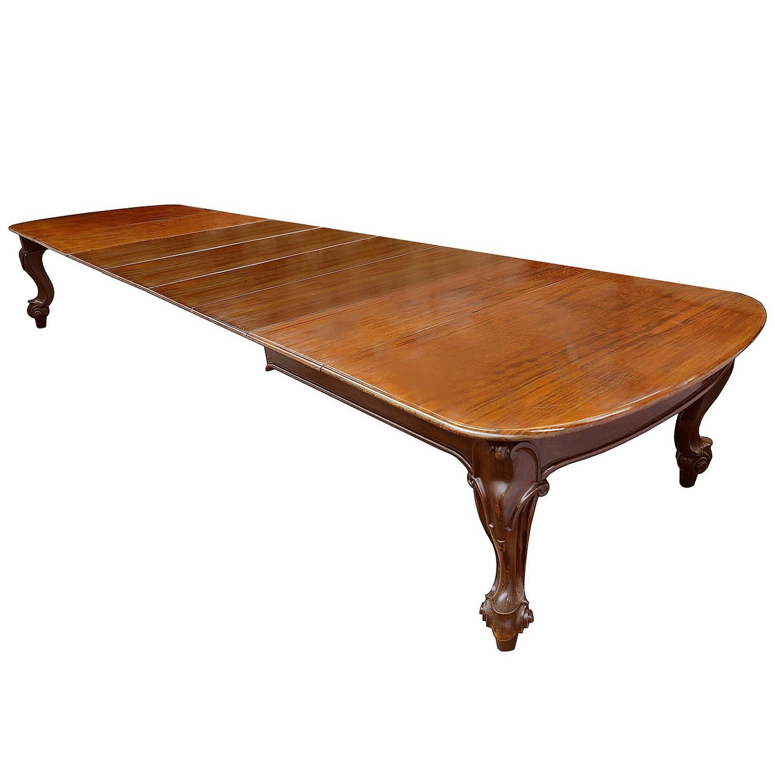 Large Extending Victorian Dining Table