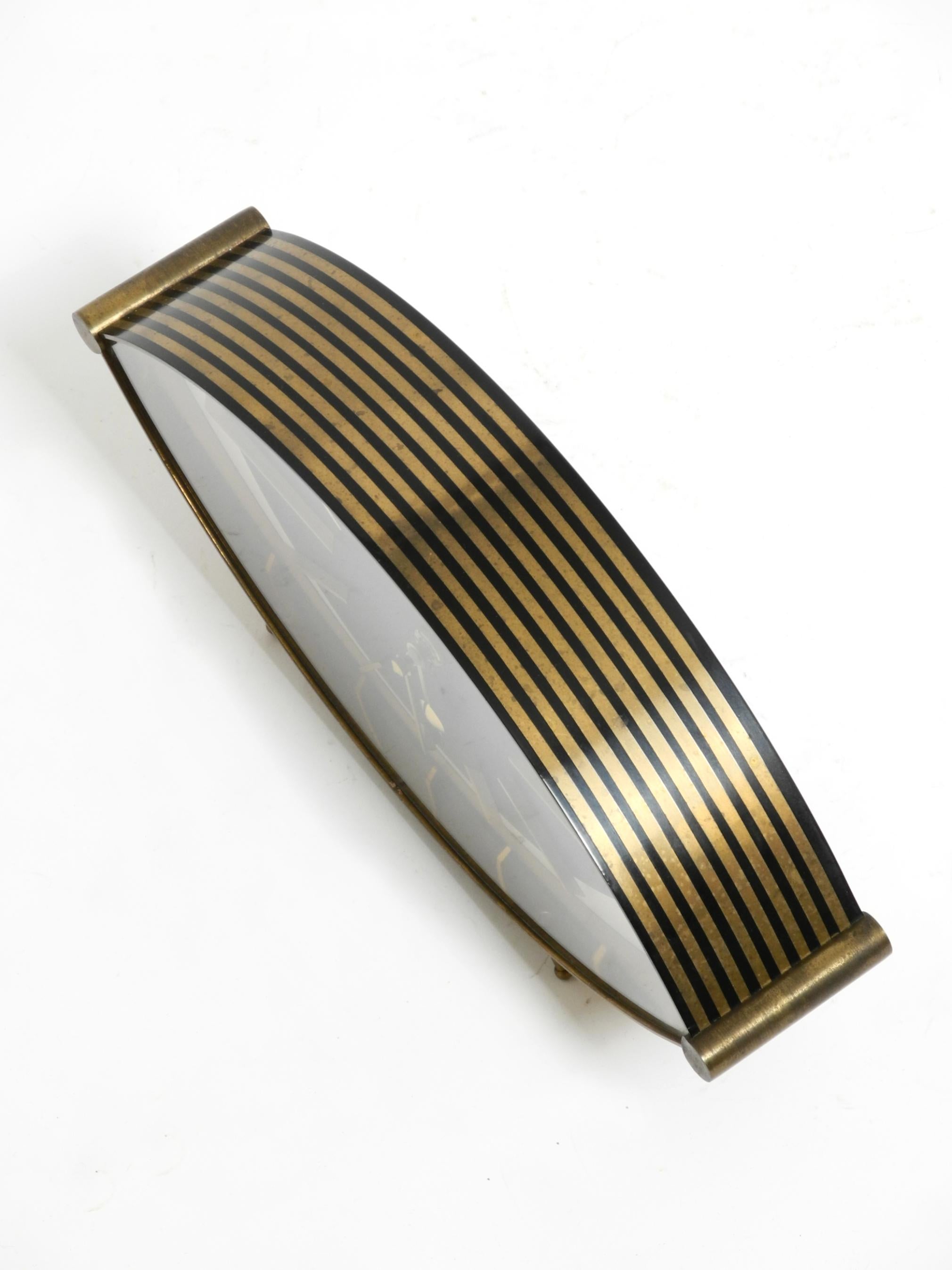 Große außergewöhnliche Mid-Century-Modern-Tischuhr aus Messing von Atlanta Electric im Angebot 6