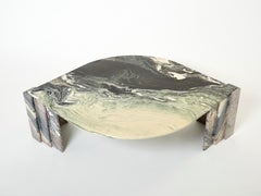 Large Eye Shaped Sicilian Marble Coffee Table, 1970s