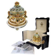 Large Faberge Imperial Love Trophies Egg